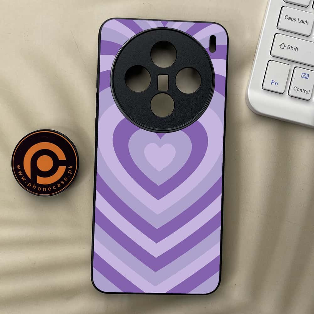 Vivo X200 - Heart Beat Series - Premium Metal  Printed soft Bumper shock Proof Case