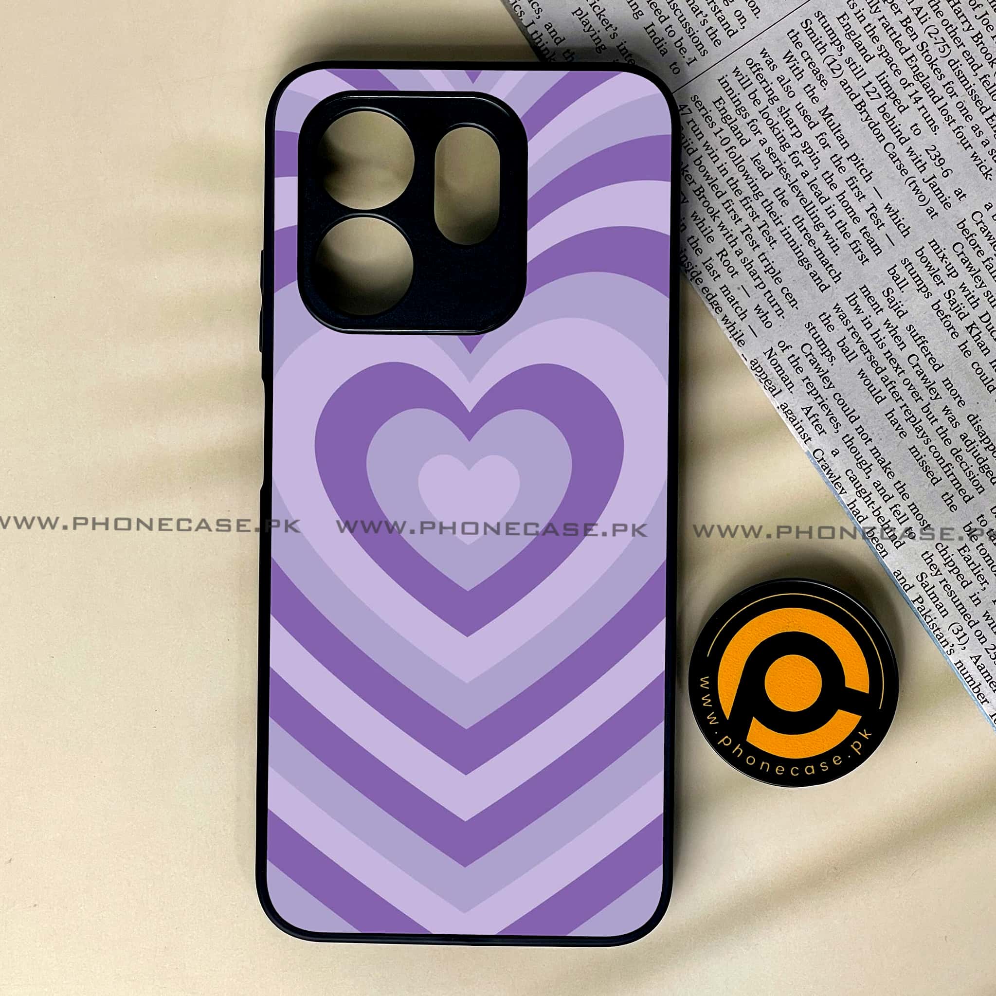 Infinix Smart 9 HD - Heart Beat Series - Premium Metal Printed soft Bumper shock Proof Case
