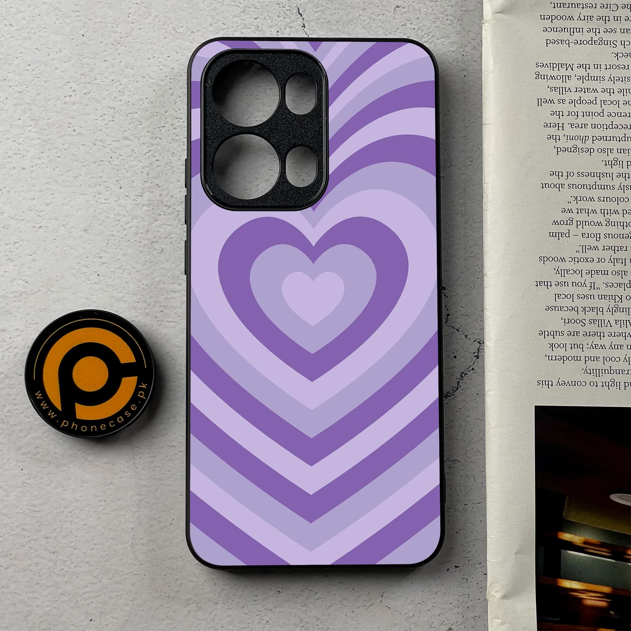 Oppo Reno 13 Pro -  Heart Beat Series - Premium Metal Printed Soft Bumper Shockproof Case