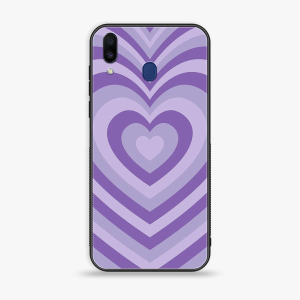 Samsung Galaxy M20 - Heart Beat Design 8  - Premium Printed Glass soft Bumper shock Proof Case CS-36118