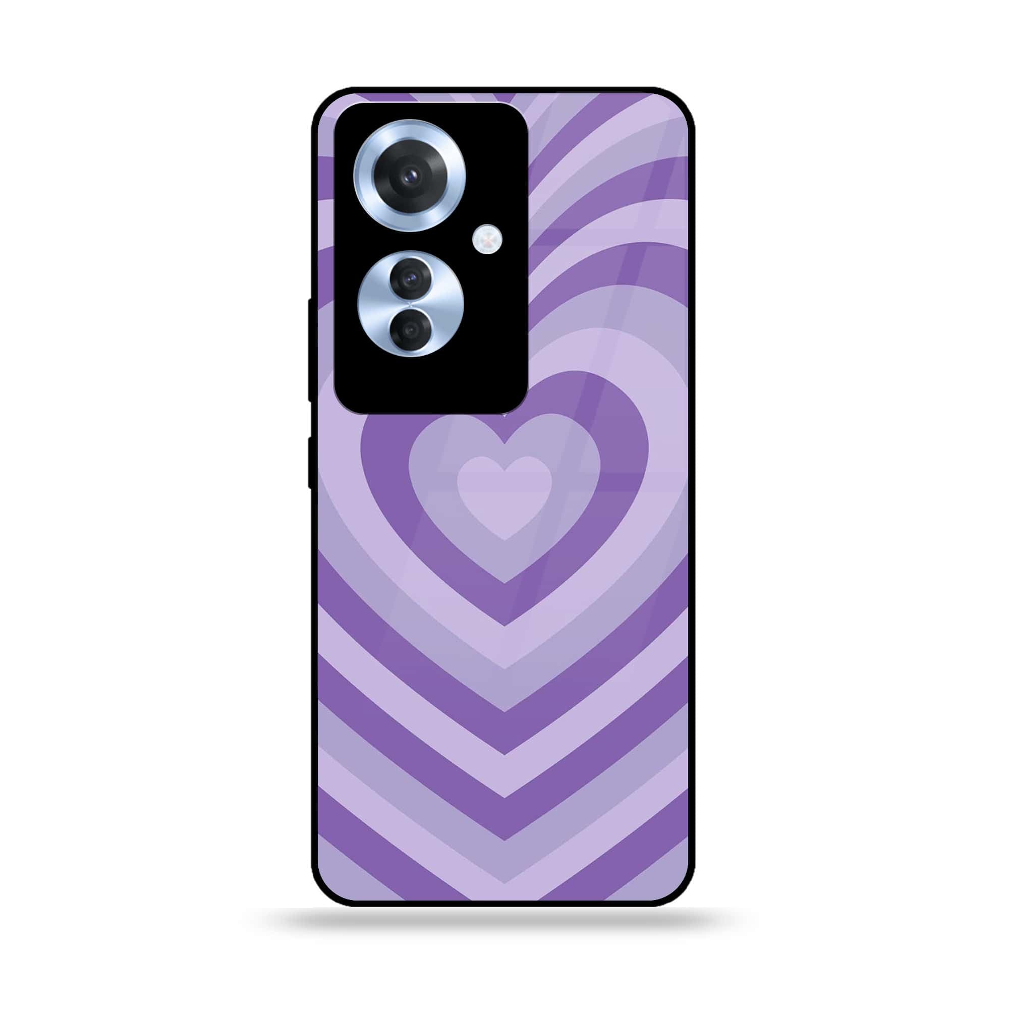 Oppo F25 Pro - Heart Beat Series - Premium Printed Glass soft Bumper shock Proof Case