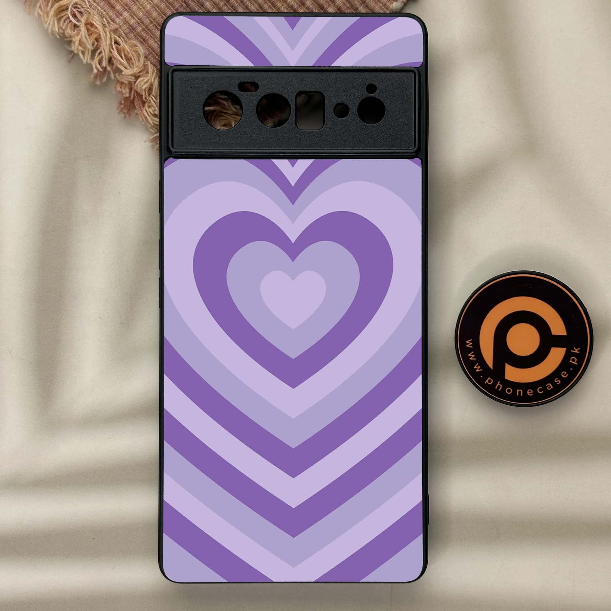 Google Pixel 6 Pro-Heart Beat Series - Premium Metal Printed soft Bumper Shock Proof Case