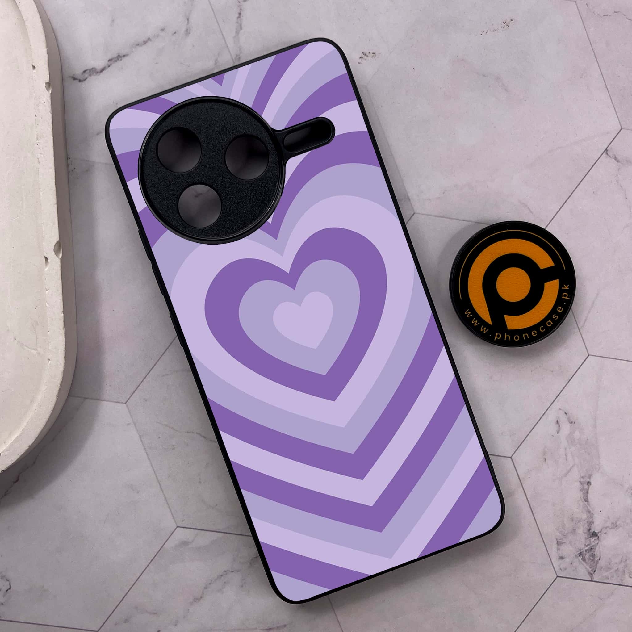 Xiaomi Poco F7 Pro 5G - Heart Beat Series - Premium Metal Printed soft Bumper shock Proof Case