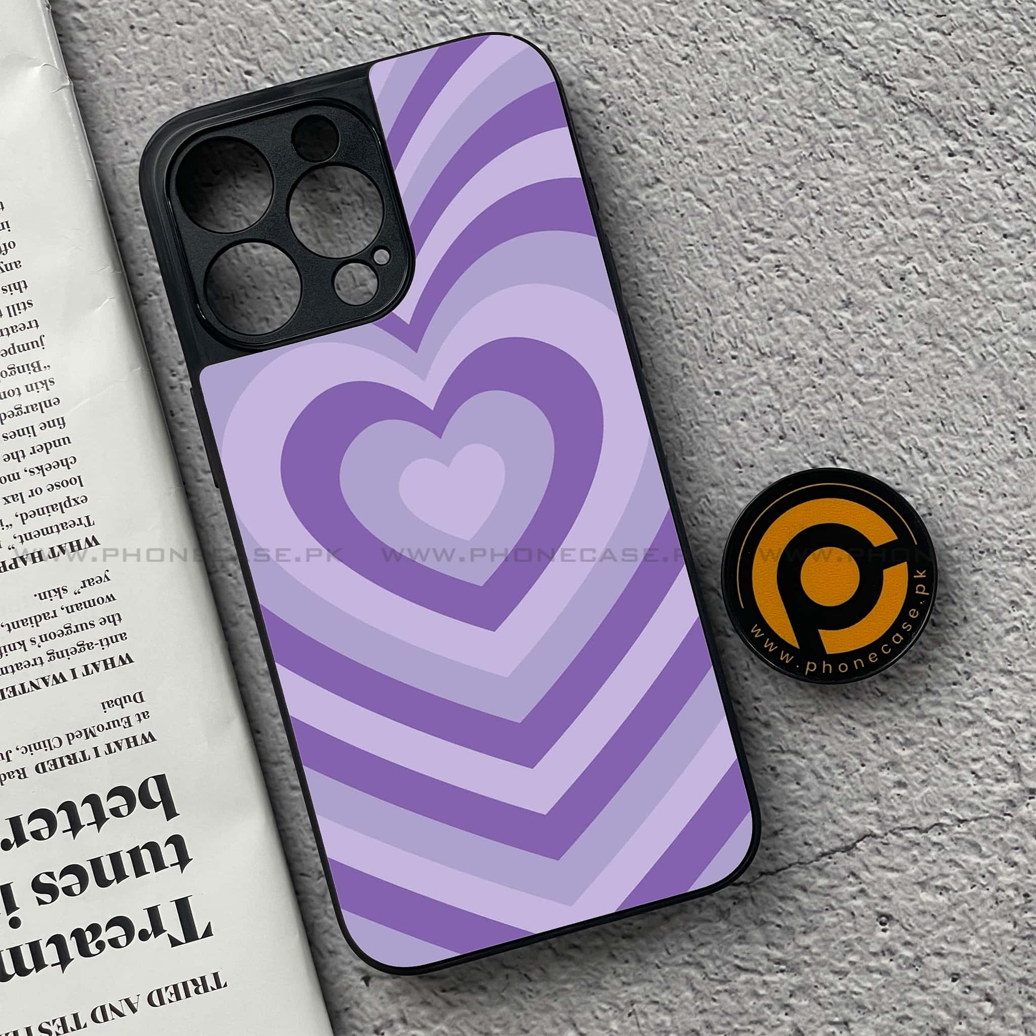 iPhone 15 Pro - Heart Beat Series - Premium Metal Printed soft Bumper shock Proof Case