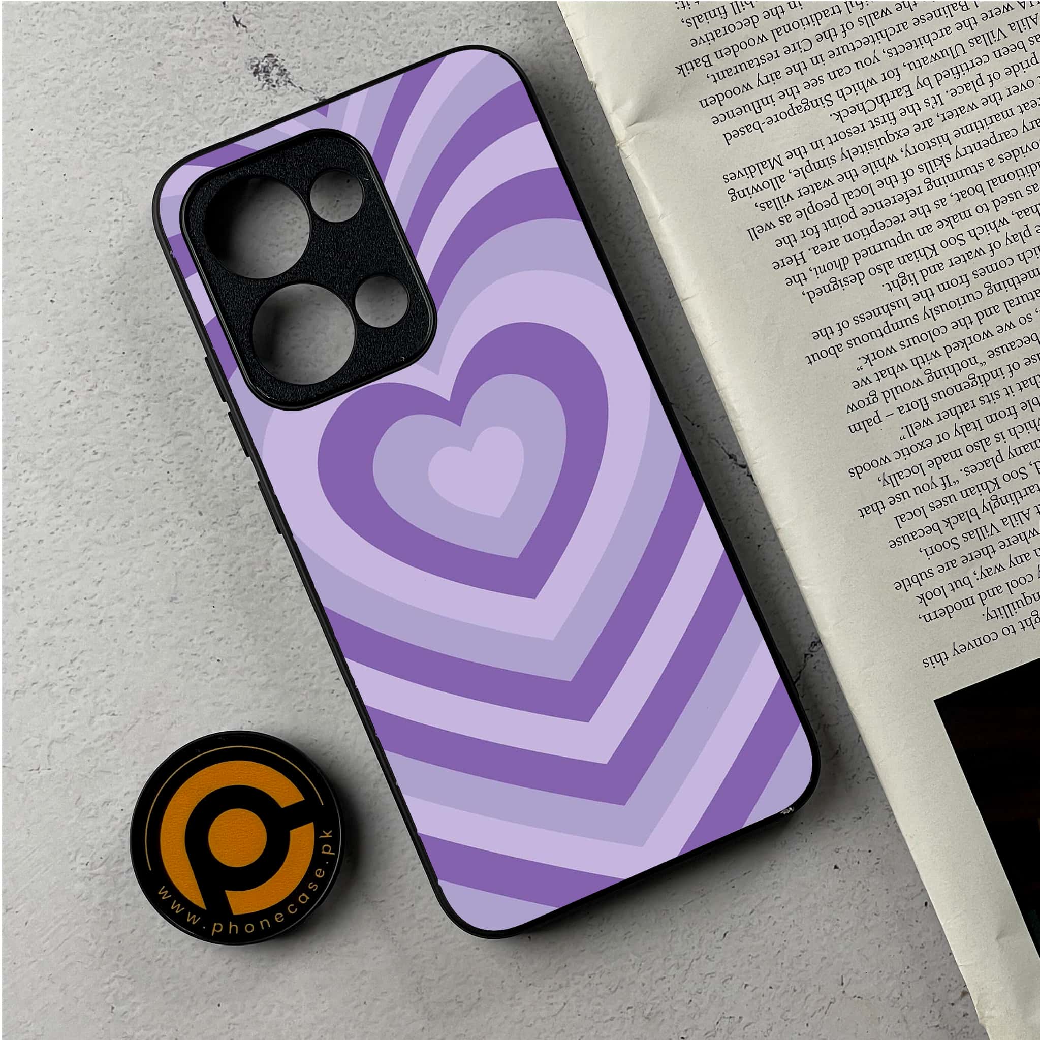 Oppo Reno 13 - Heart Beat Series - Premium Metal Printed Soft Bumper Shockproof Case