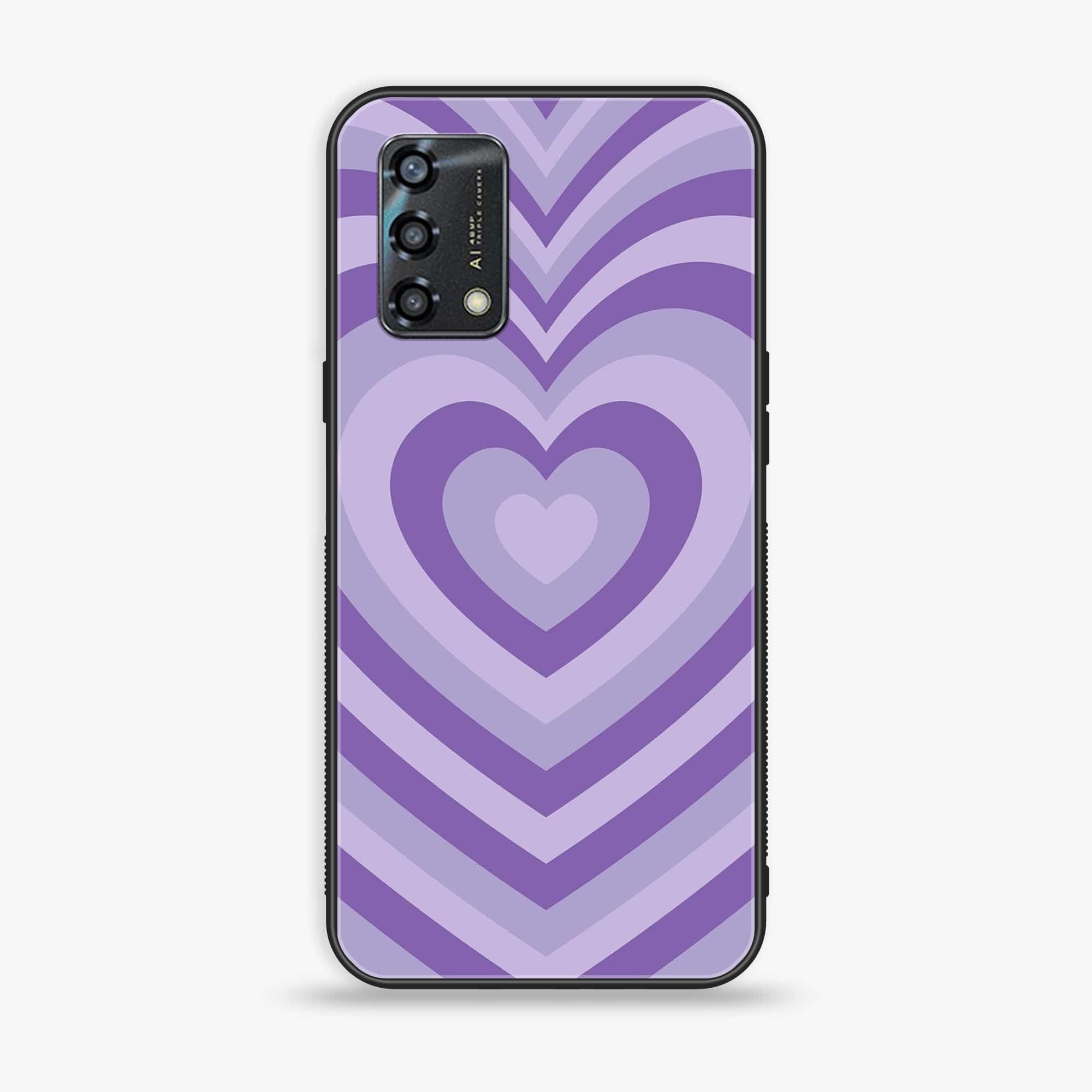 Oppo A95  - Heart Beat Series - Premium Printed Glass soft Bumper shock Proof Case