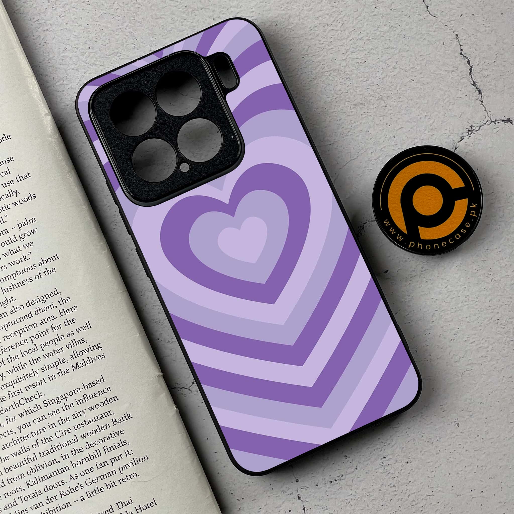 Xiaomi 15 - Heart Beat Series - Premium Metal Printed soft Bumper shock Proof Case