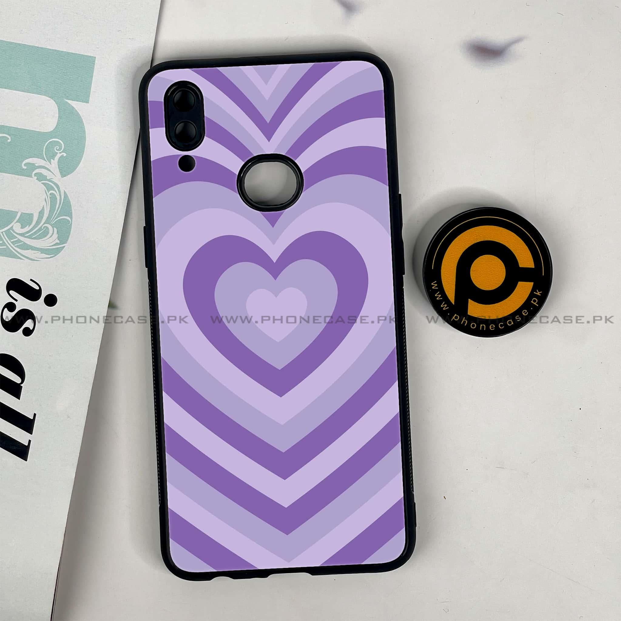 Galaxy A10s - Heart Beat Series - Premium Printed Glass soft Bumper shock Proof Case