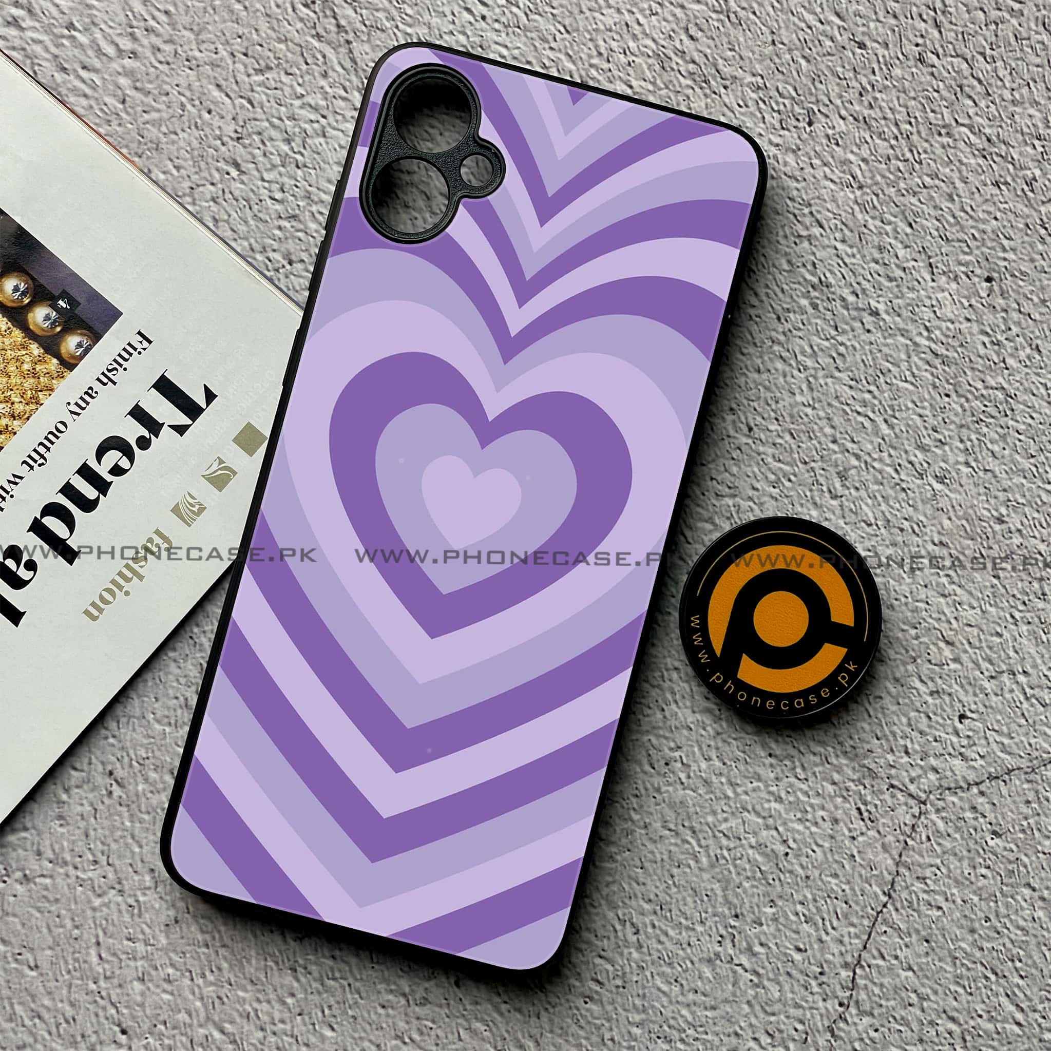 Samsung Galaxy A05 - Heart Beat Series - Premium Metal Printed soft Bumper shock Proof Case