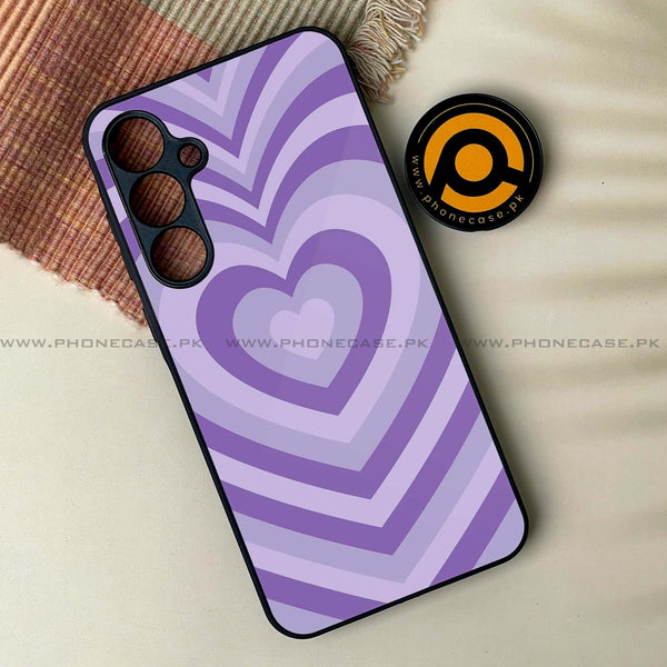Samsung Galaxy A35 5G - Heart Beat Design 8- Premium Metal Printed soft Bumper shock Proof Case CS-45109