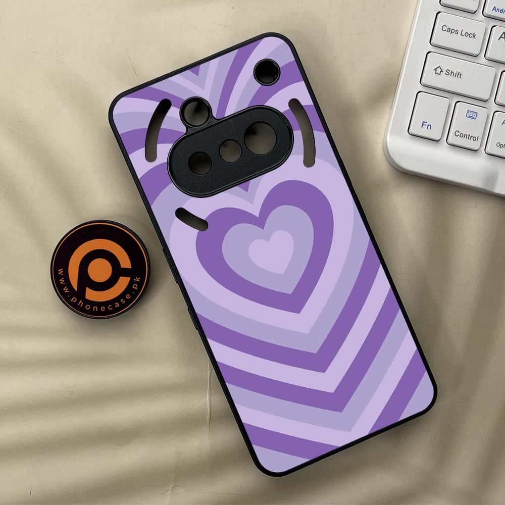 Nothing Phone 3a - Heart Beat Series - Premium Metal  Printed soft Bumper shock Proof Case