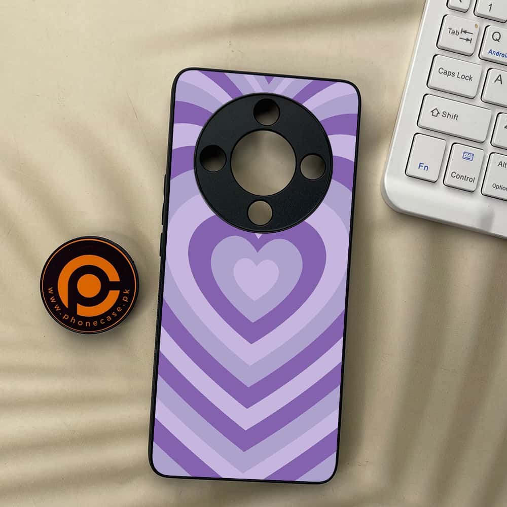 HONOR X9b 5G - Heart Beat Series - Premium Metal  Printed soft Bumper shock Proof Case