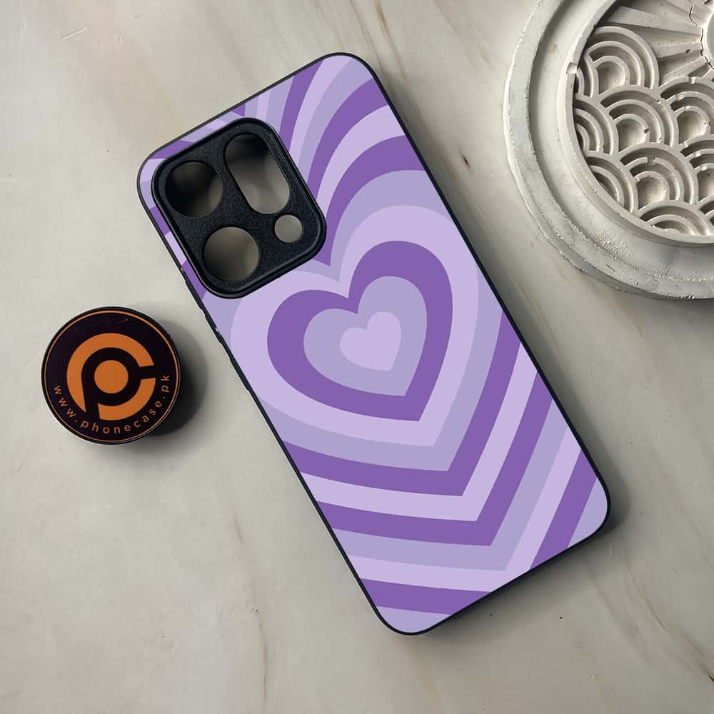 Oppo Reno 14 5G - Heart Beat Series - Premium Metal Printed soft Bumper shock Proof Case