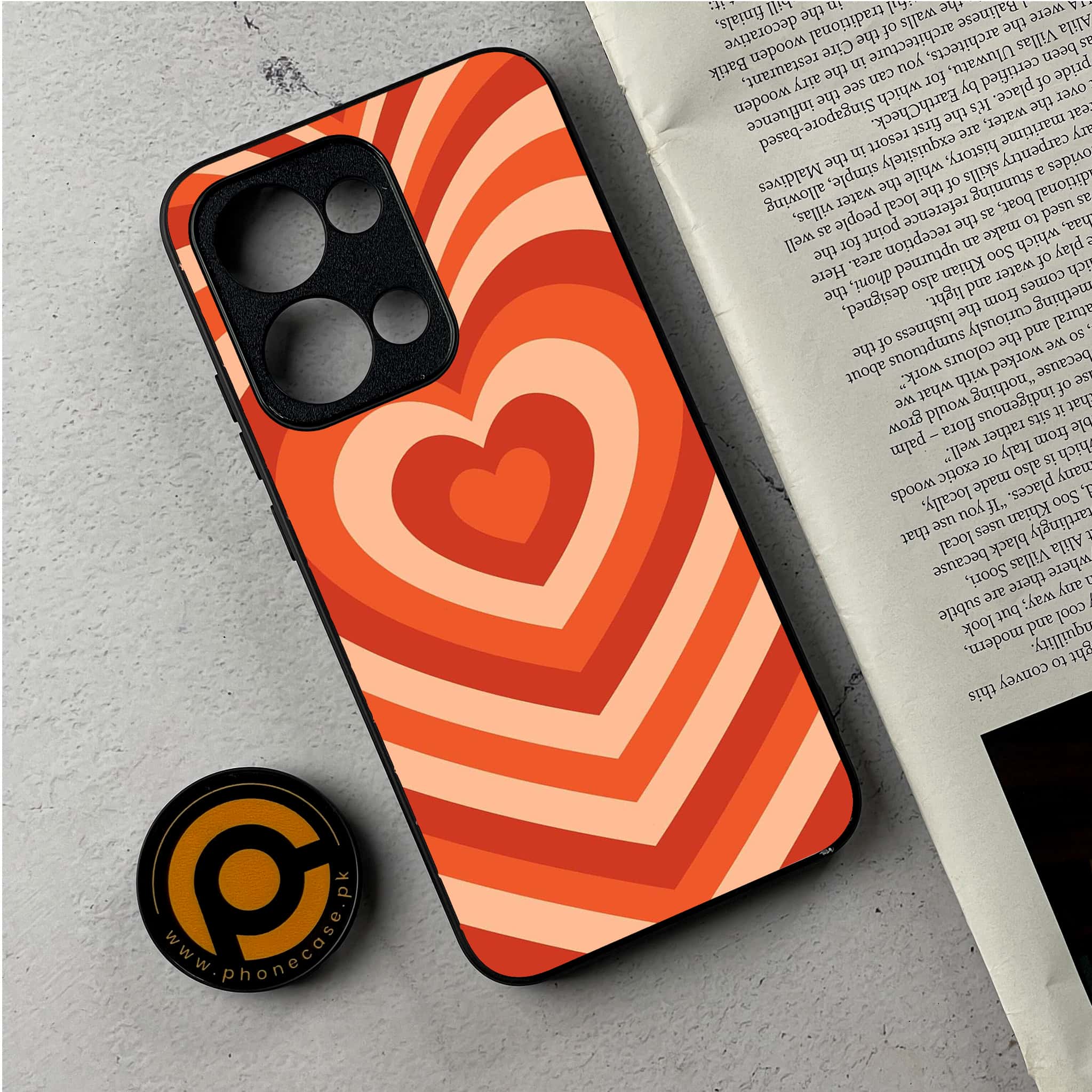Oppo Reno 13 - Heart Beat Series - Premium Metal Printed Soft Bumper Shockproof Case