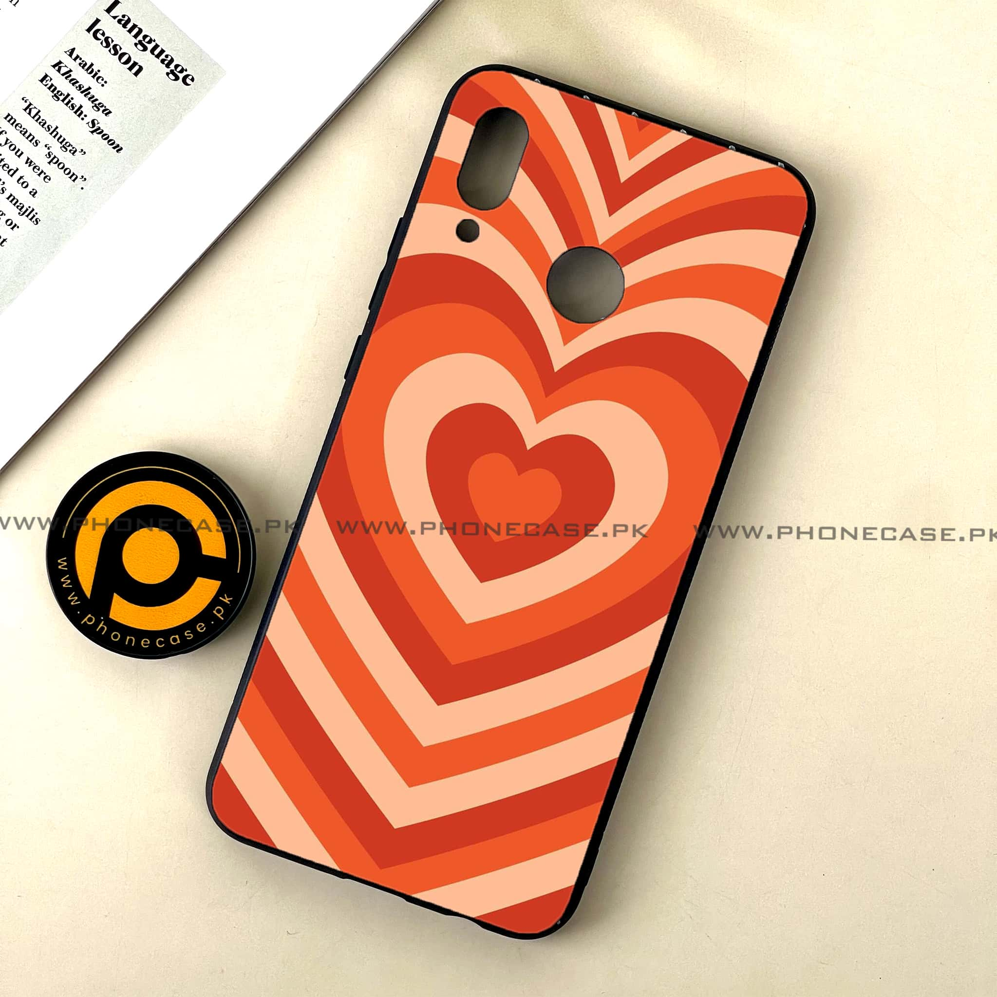 Huawei Nova 3 - Heart Beat Series - Premium Printed Glass soft Bumper shock Proof Case