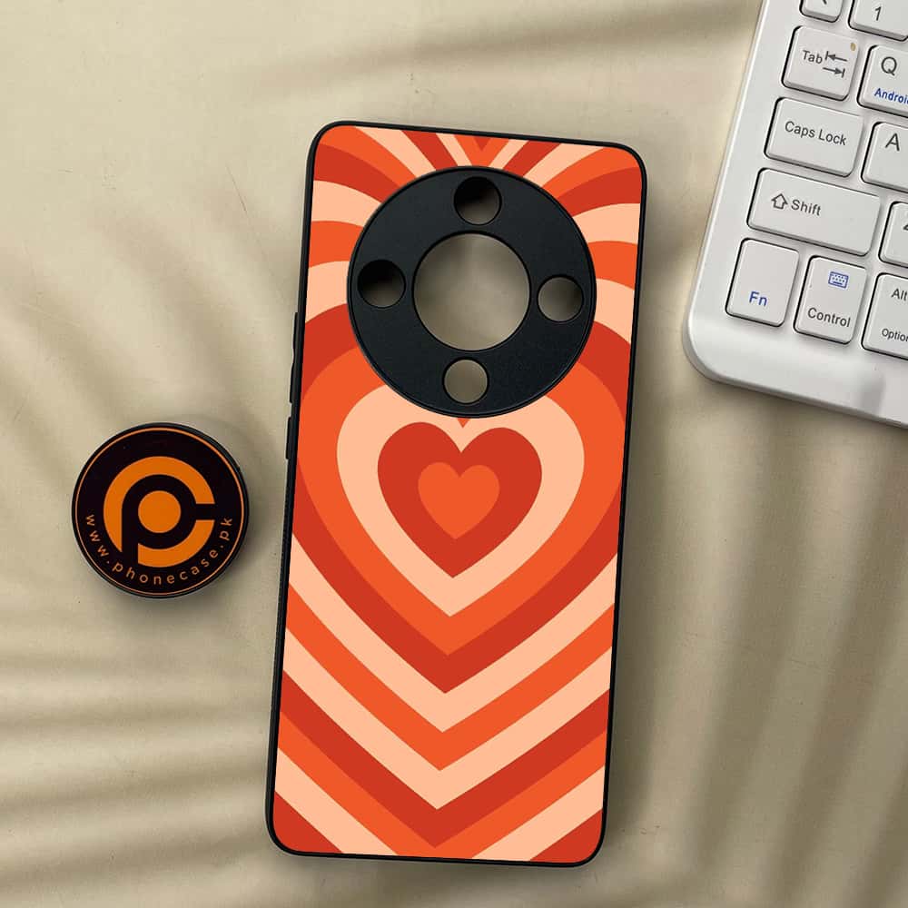 HONOR X9b 5G - Heart Beat Series - Premium Metal  Printed soft Bumper shock Proof Case