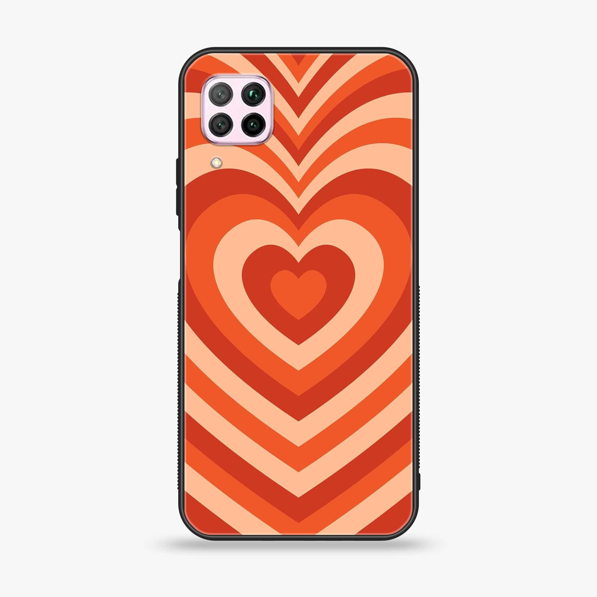 Huawei Nova 7i - Heart Beat Series - Premium Printed Glass soft Bumper shock Proof Case