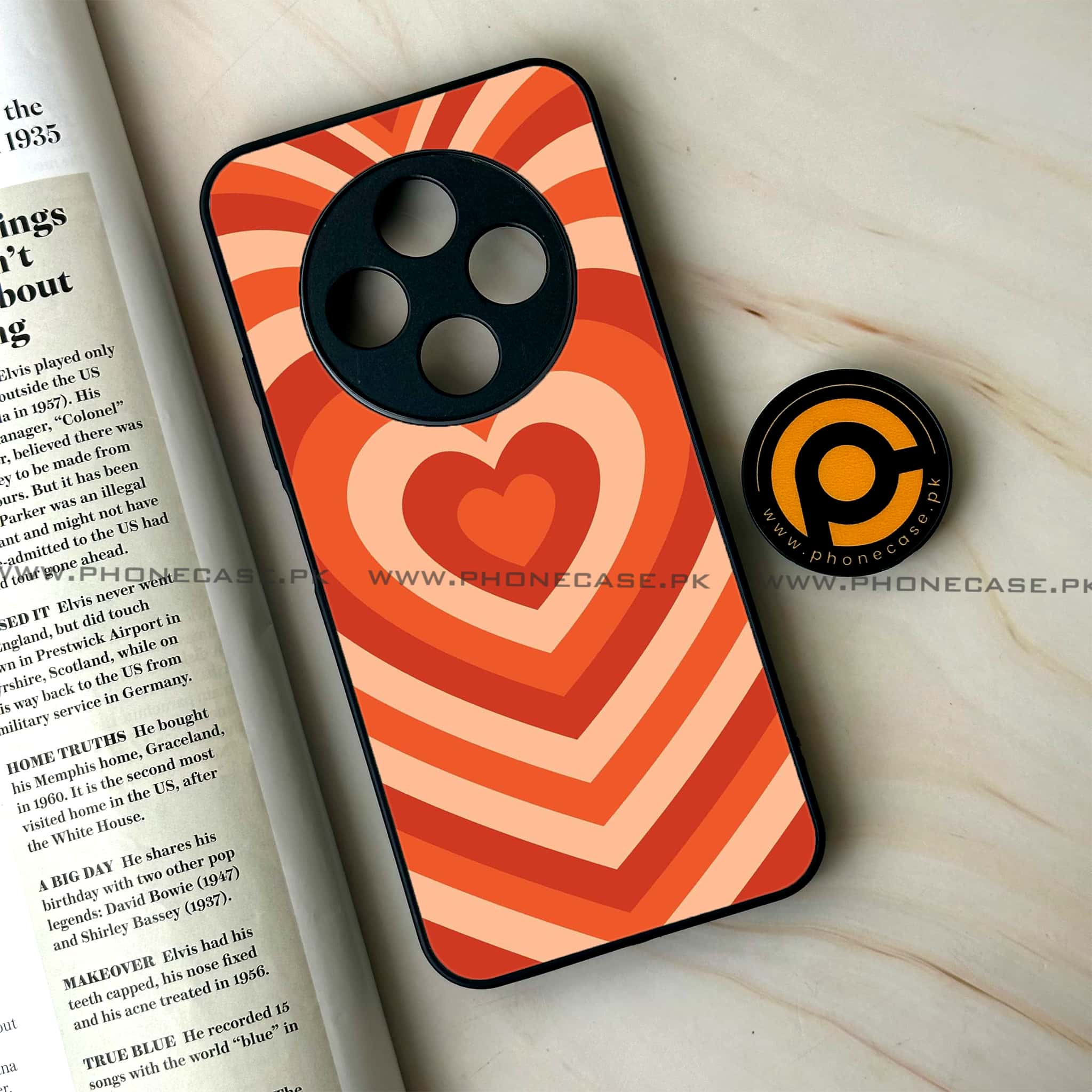 Oppo F27 Pro - Heart Beat Series - Premium Metal Printed soft Bumper Shock Proof Case