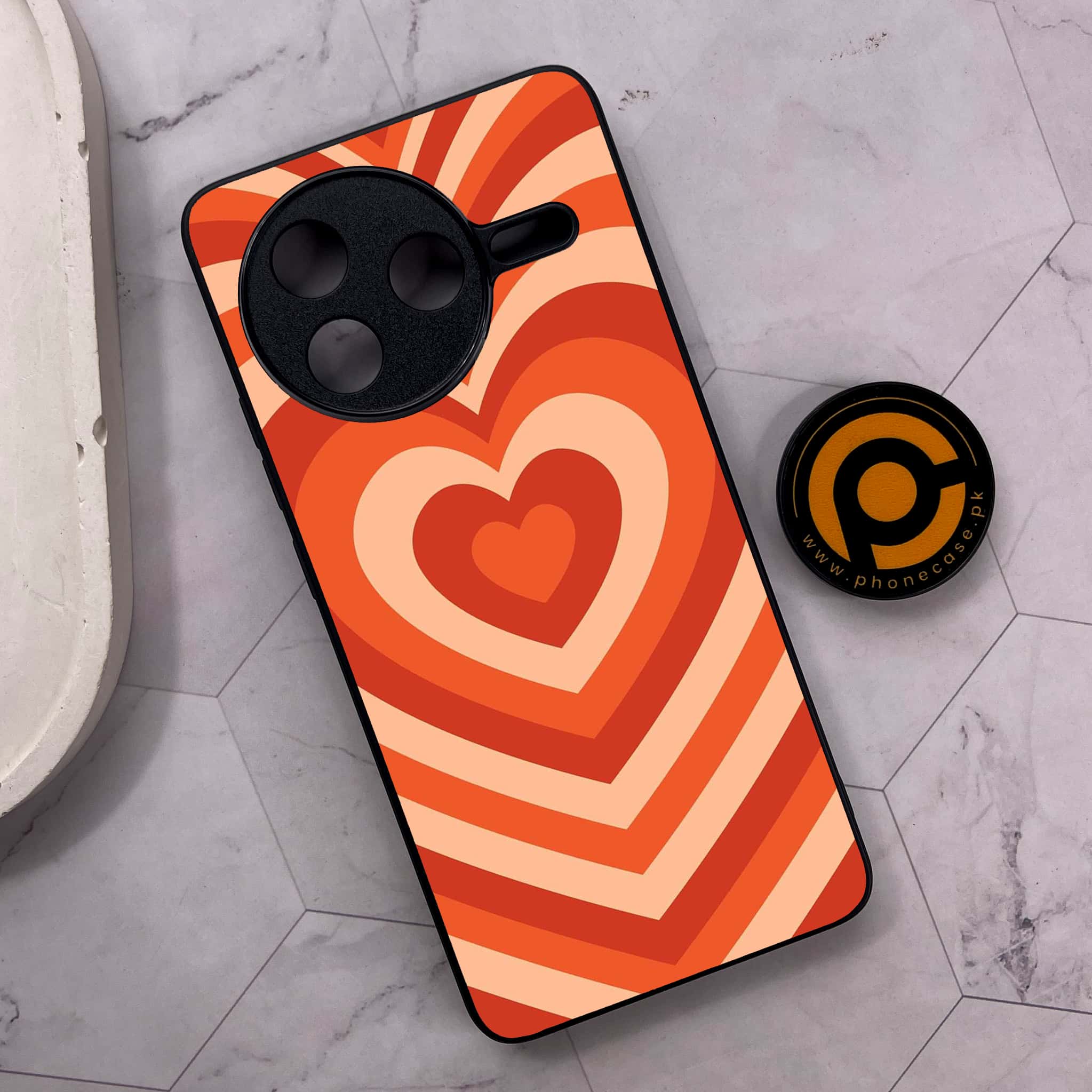 Xiaomi Poco F7 Pro 5G - Heart Beat Series - Premium Metal Printed soft Bumper shock Proof Case