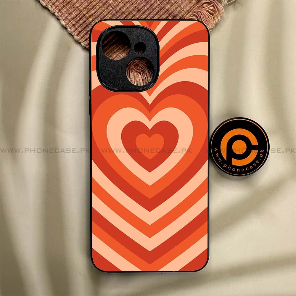 Tecno Spark 40C - Heart Beat Series - Premium Metal Printed soft Bumper shock Proof Case