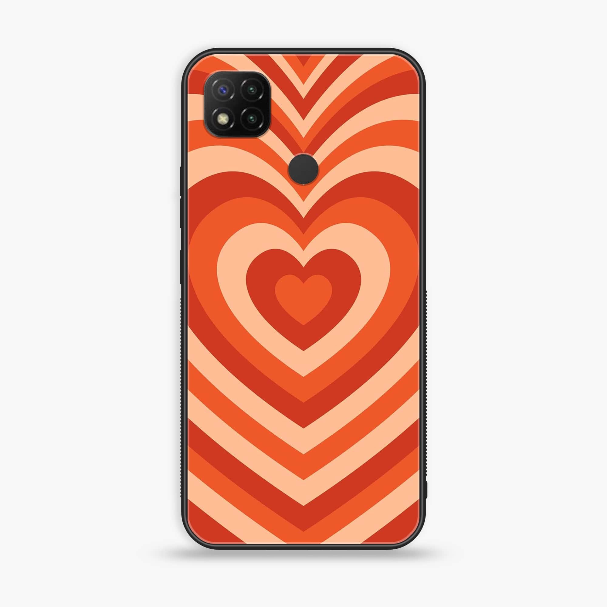 Xiaomi Redmi 10A - Heart Beat Series - Premium Printed Glass soft Bumper shock Proof Case