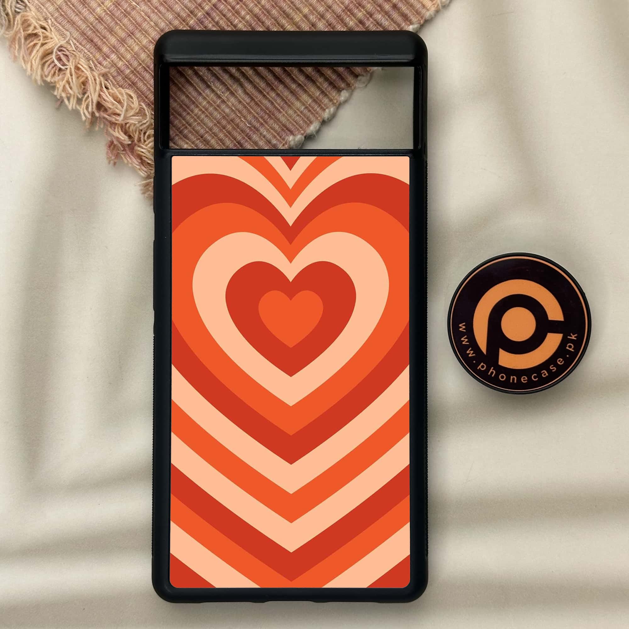 Google Pixel 6 - Heart Beat Series - Premium Metal Printed soft Bumper Shock Proof Case
