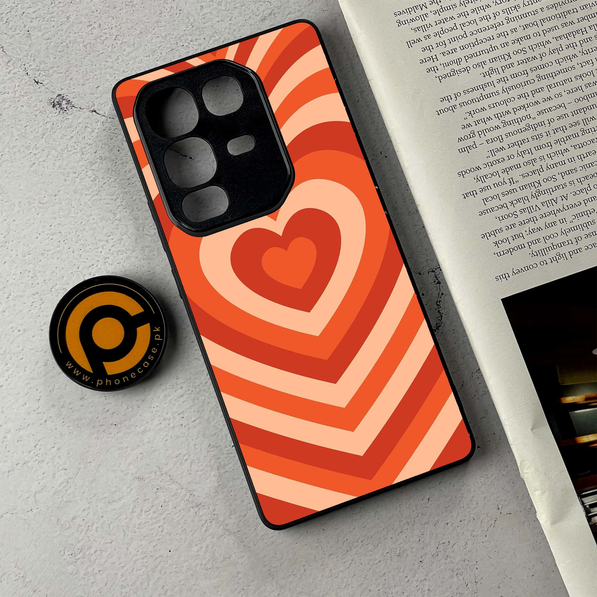 Infinix Note 50 Pro Plus - Heart Beat Series - Premium Metal Printed Soft Bumper Shockproof Case