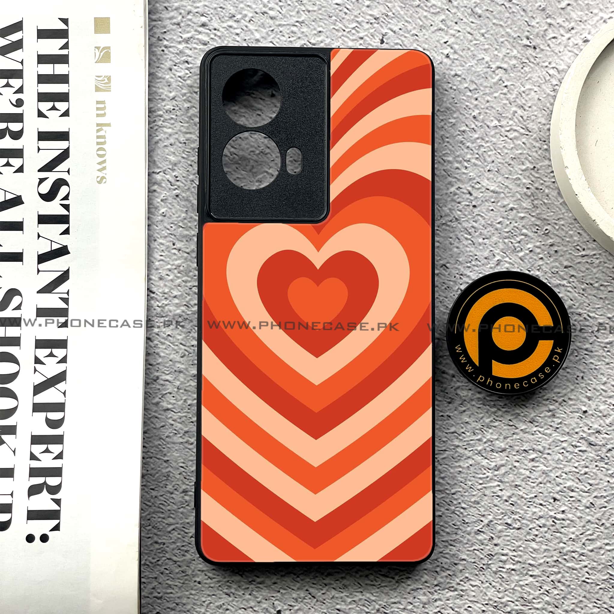 Moto G85 - Heart Beat Series - Premium Printed Glass soft Bumper shock Proof Case