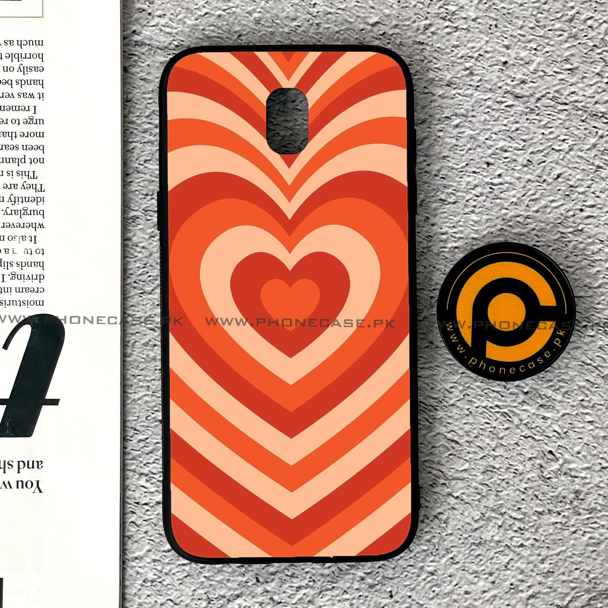 Samsung Galaxy J5 Pro 2017 - Heart Beat Series - Premium Printed Metal soft Bumper shock Proof Case