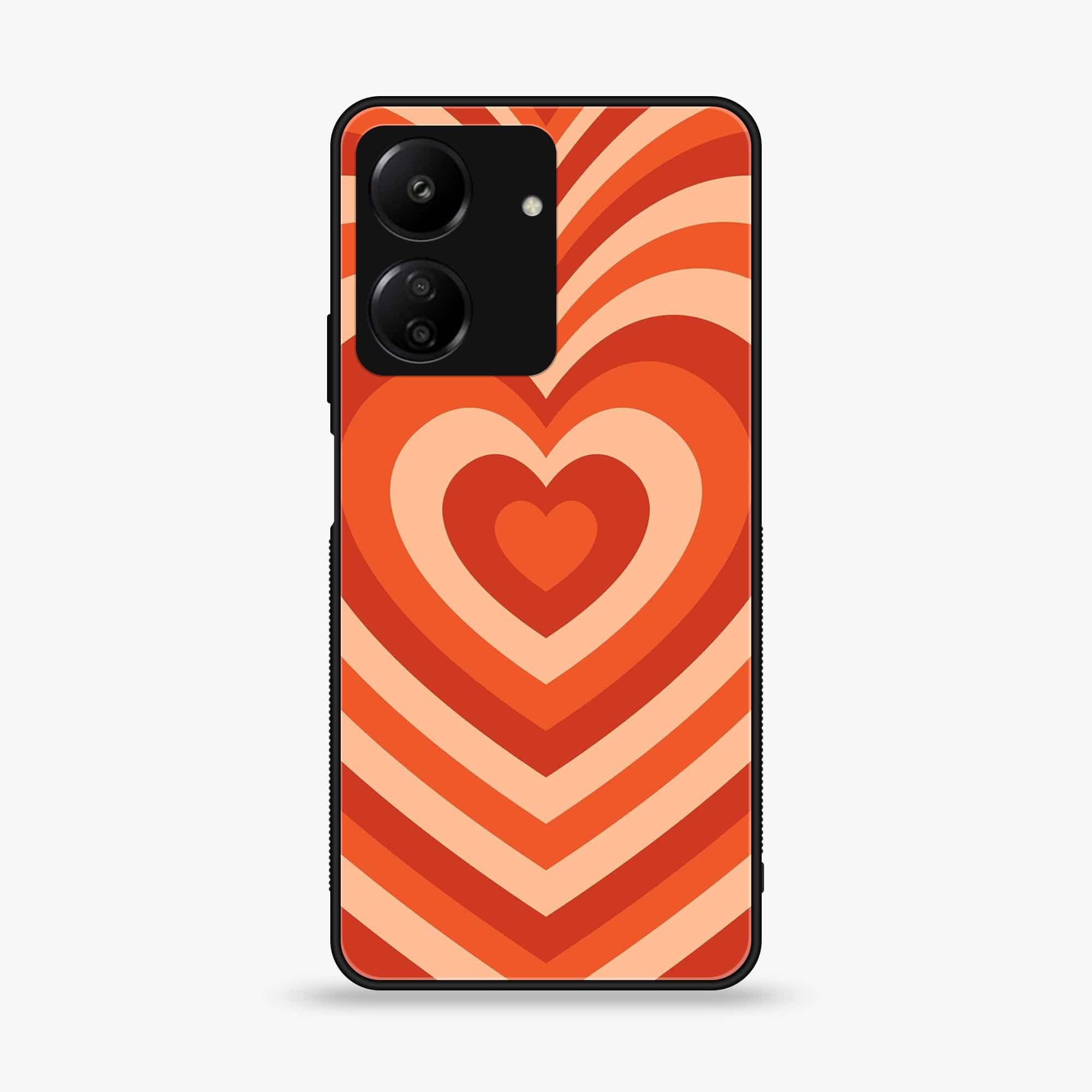 Xiaomi Poco C65 - Heart Beat Series - Premium Printed Glass soft Bumper shock Proof Case