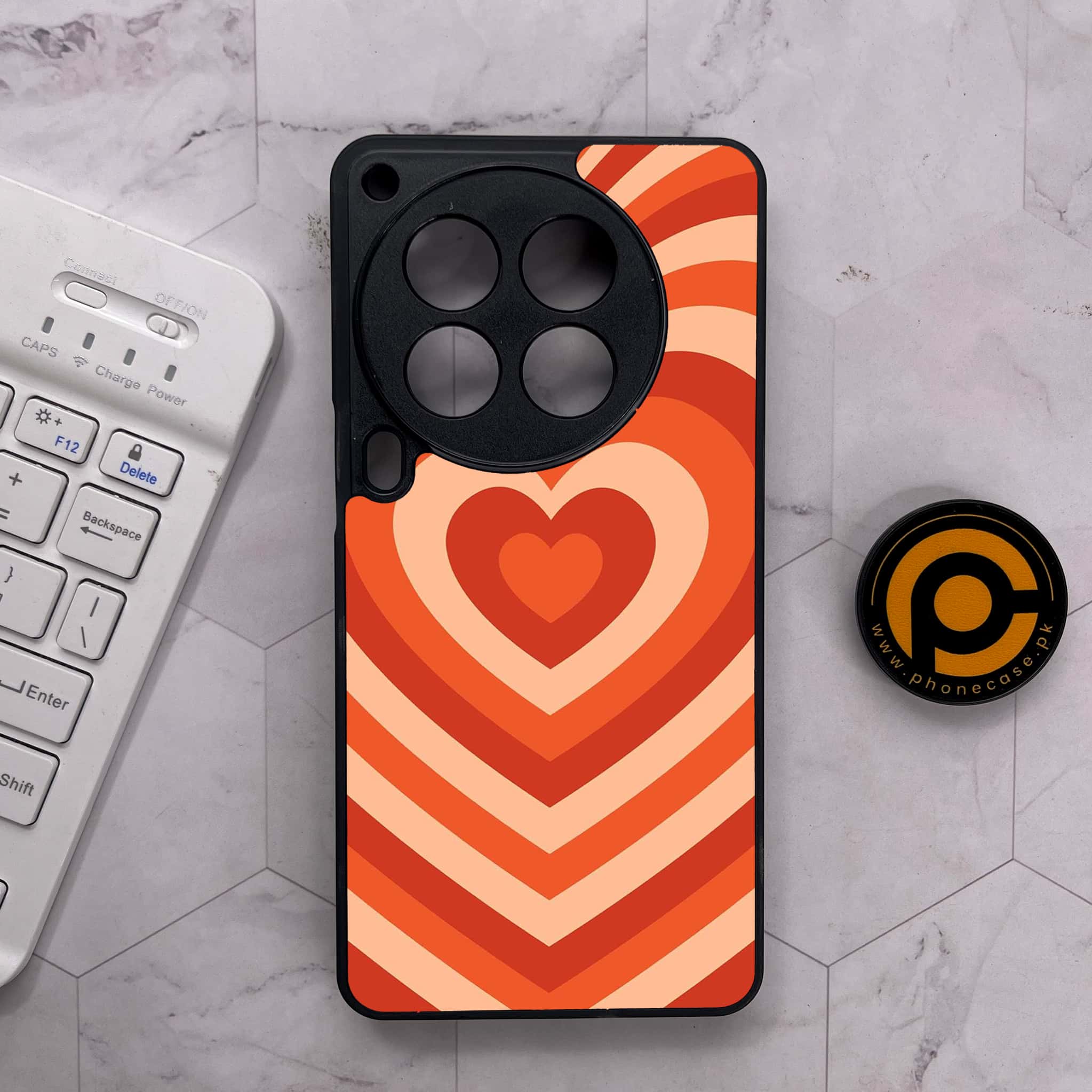 Tecno Camon 30 Premier - Heart Beat Series - Premium Metal Printed soft Bumper shock Proof Case