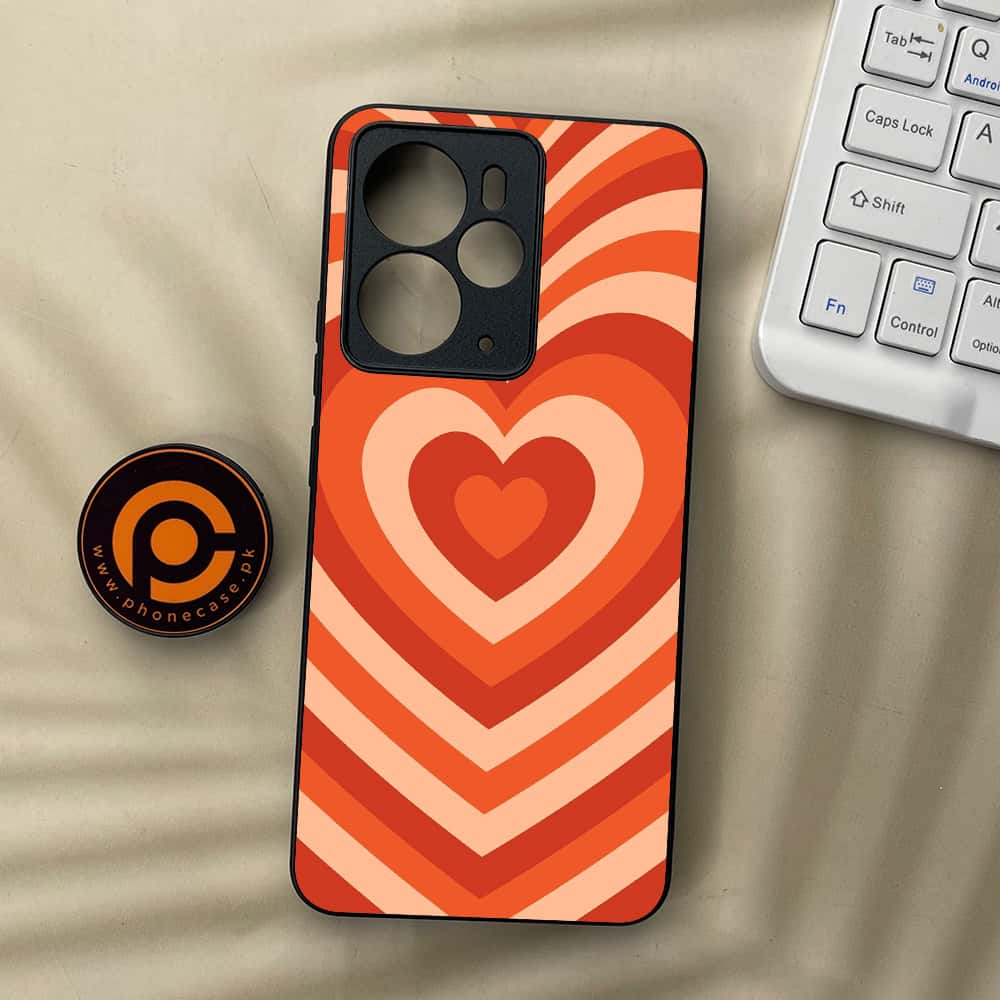 Realme 14 5G - Heart Beat Series - Premium Metal Printed soft Bumper Shock Proof Case