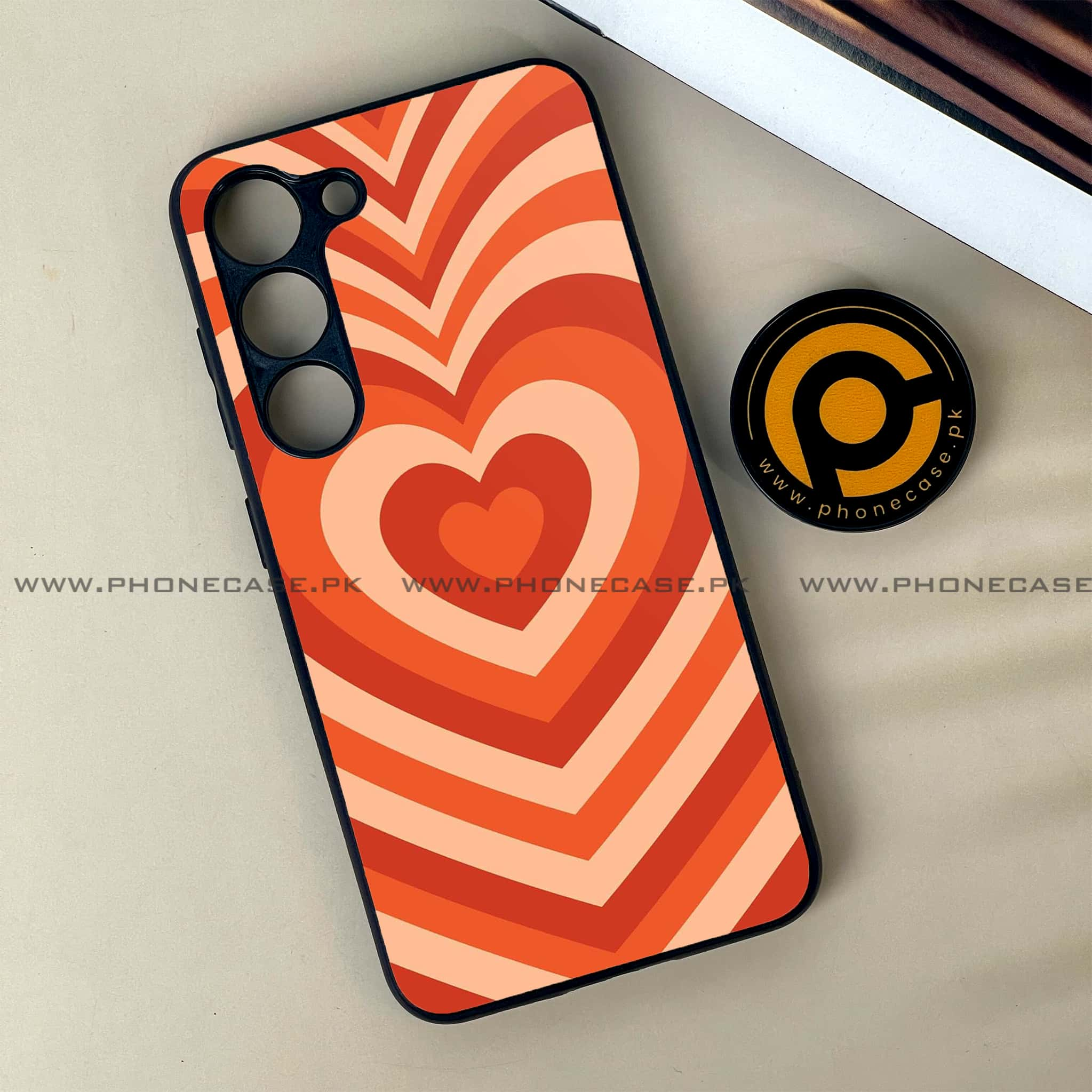 Samsung Galaxy S23 - Heart Beat Series - Premium Printed Glass soft Bumper shock Proof Case