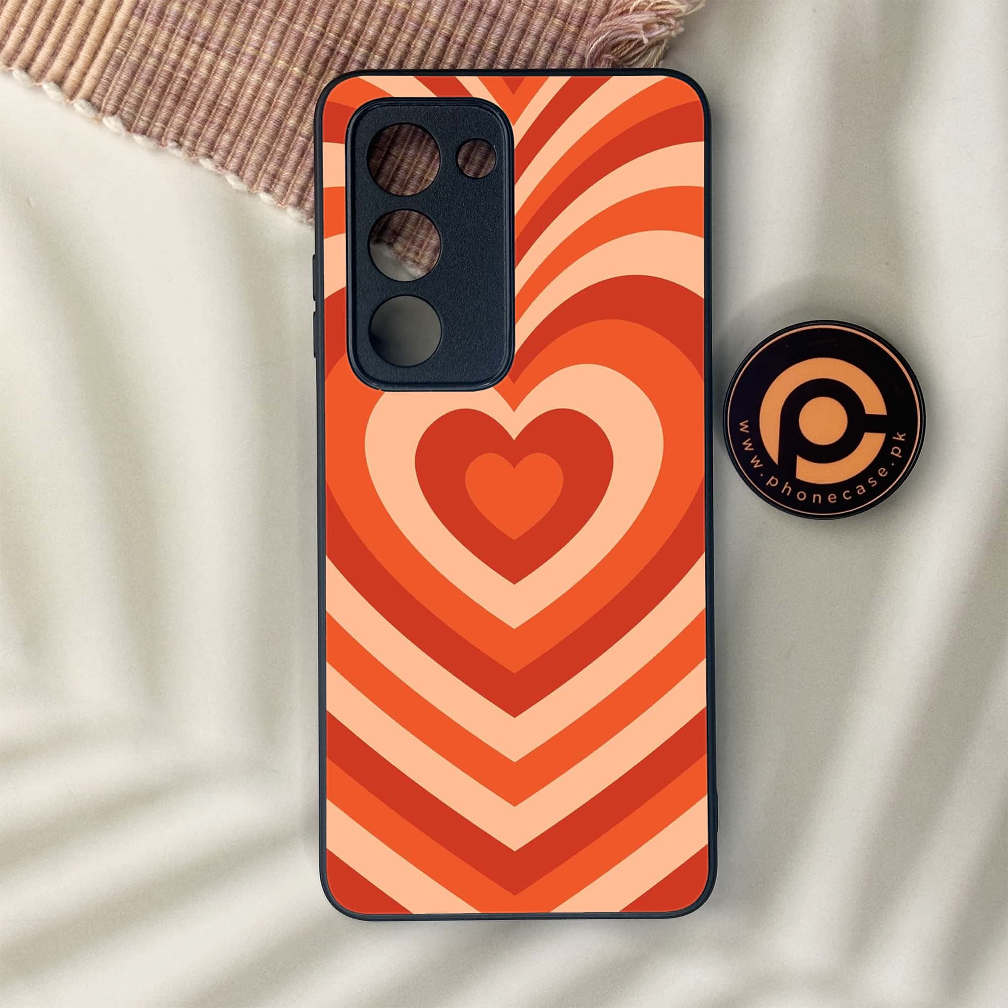 Oppo A5 2025 - Heart Beat Series - Premium Metal Printed soft Bumper shock Proof Case