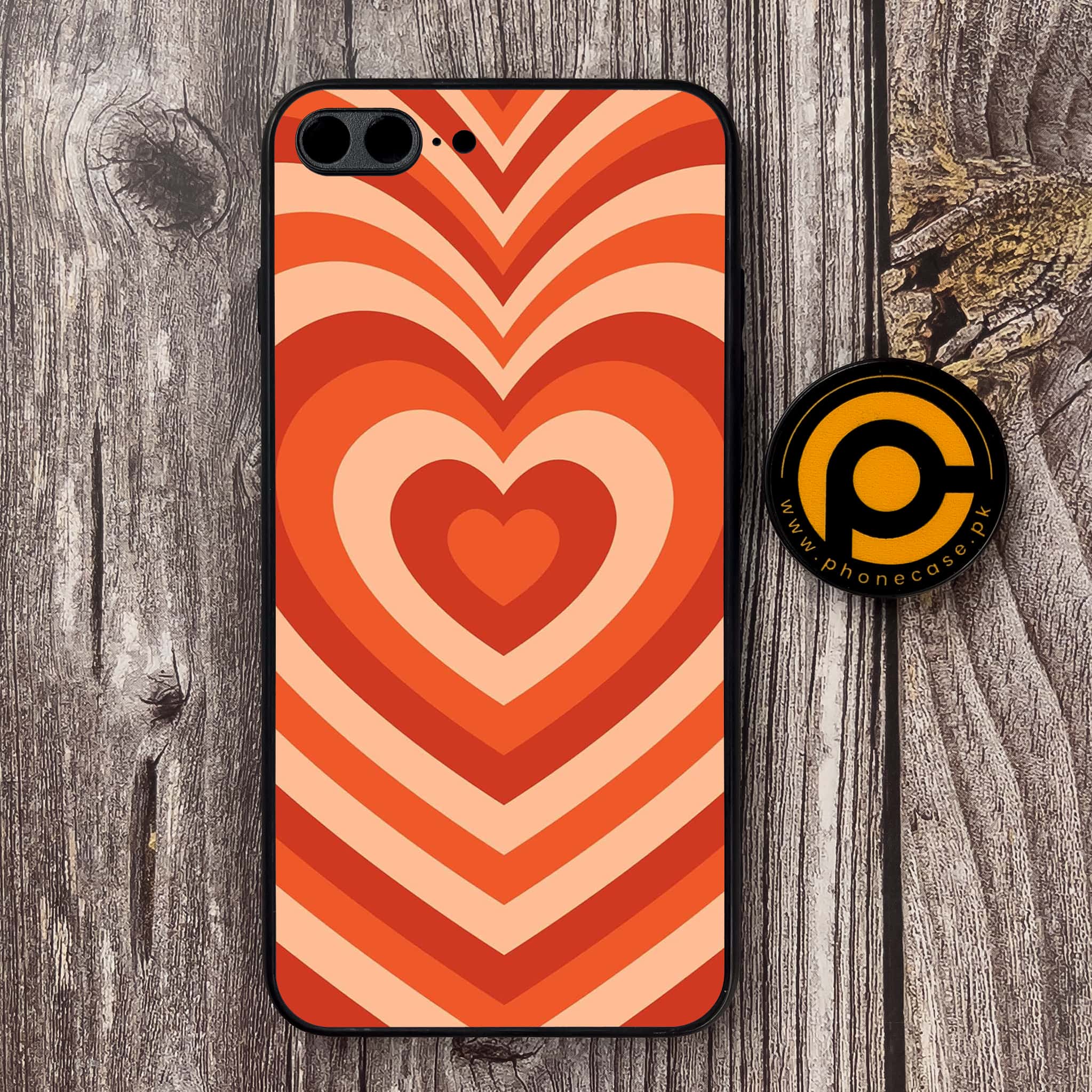 iPhone 7 Plus - Heart Beat Series - Premium Metal Printed soft Bumper shock Proof Case