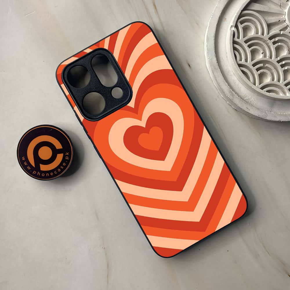 Oppo Reno 14 5G - Heart Beat Series - Premium Metal Printed soft Bumper shock Proof Case