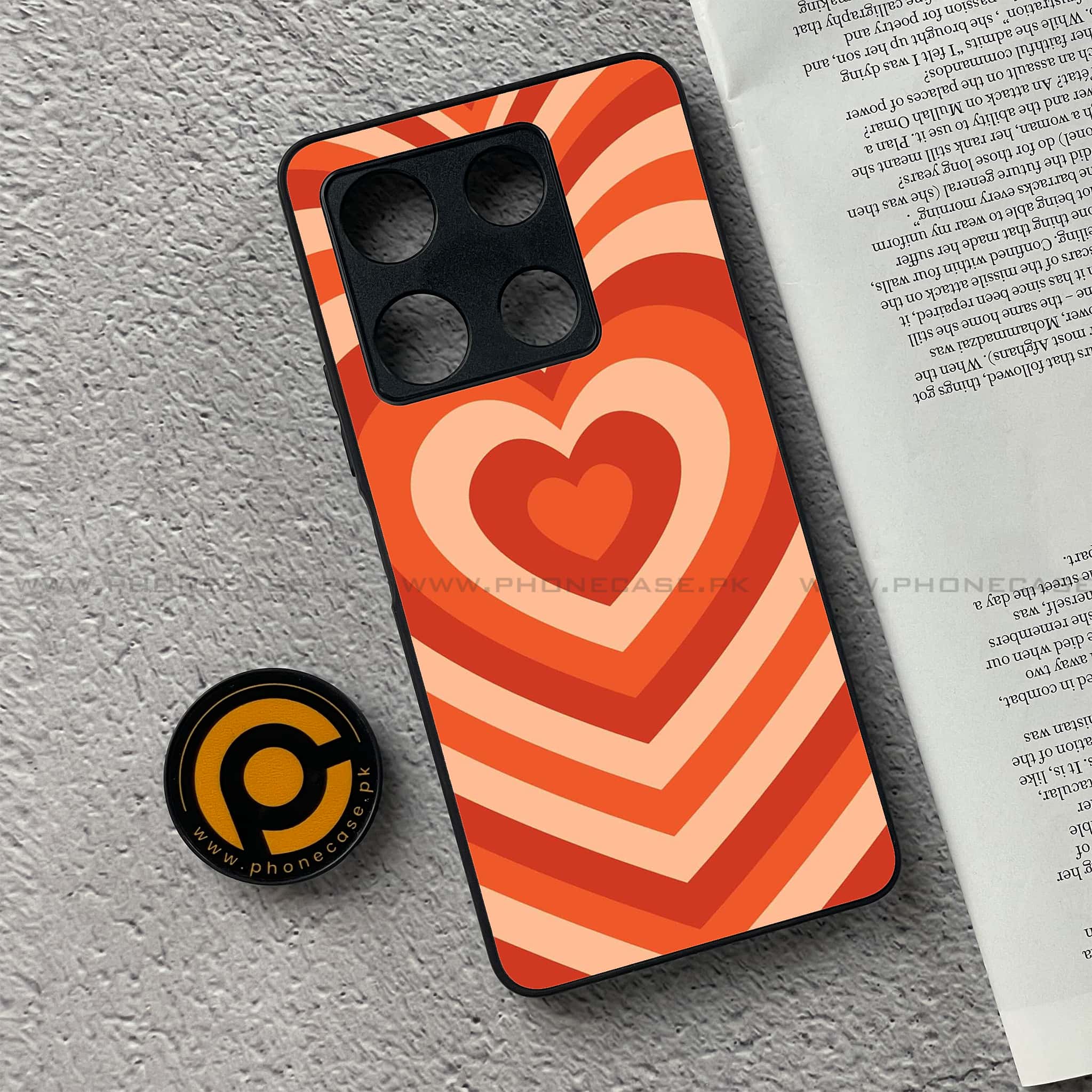 Infinix Note 30 Pro - Heart Beat Series - Premium Metal Printed soft Bumper shock Proof Case