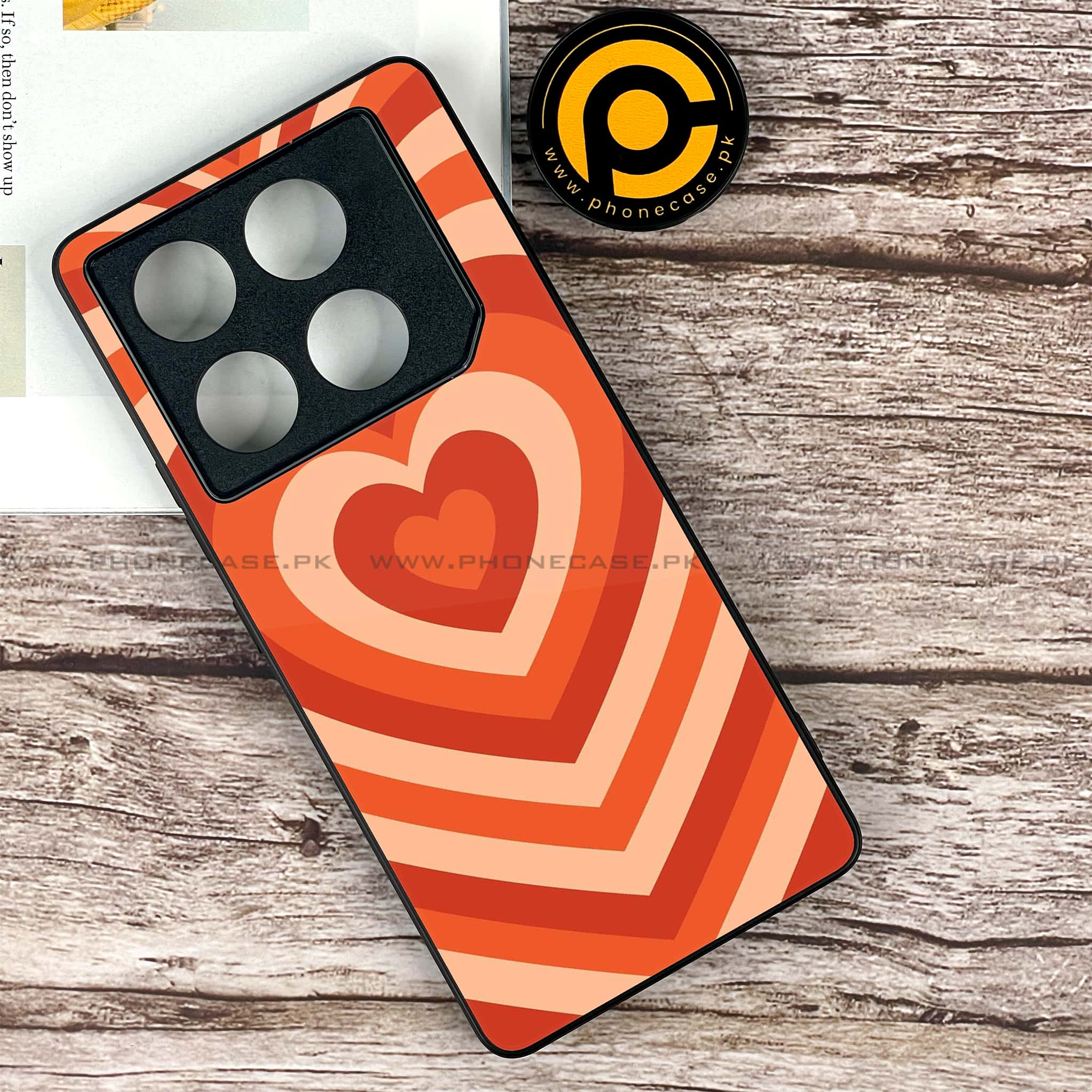 Infinix GT 20 Pro - Heart Beat Series - Premium Printed Glass soft Bumper shock Proof Case