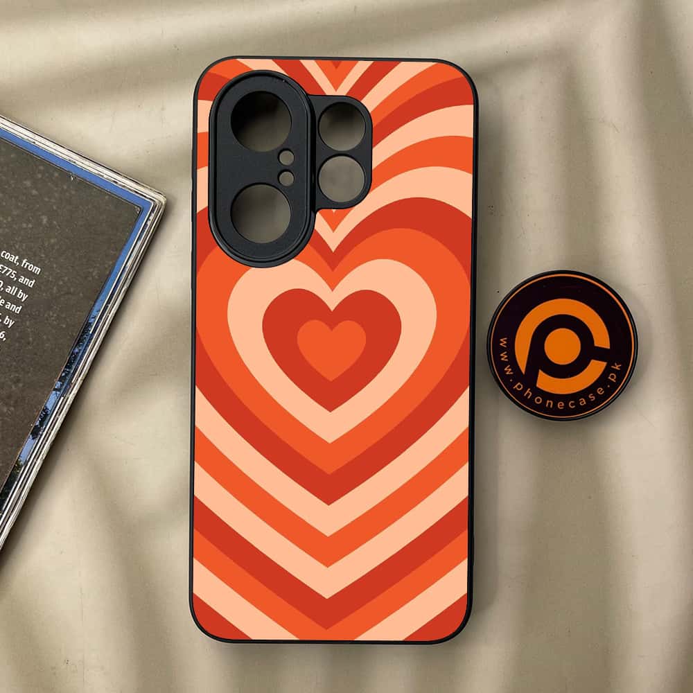 Vivo X200 FE - Heart Beat Series - Premium Metal Printed soft Bumper Shock Proof Case