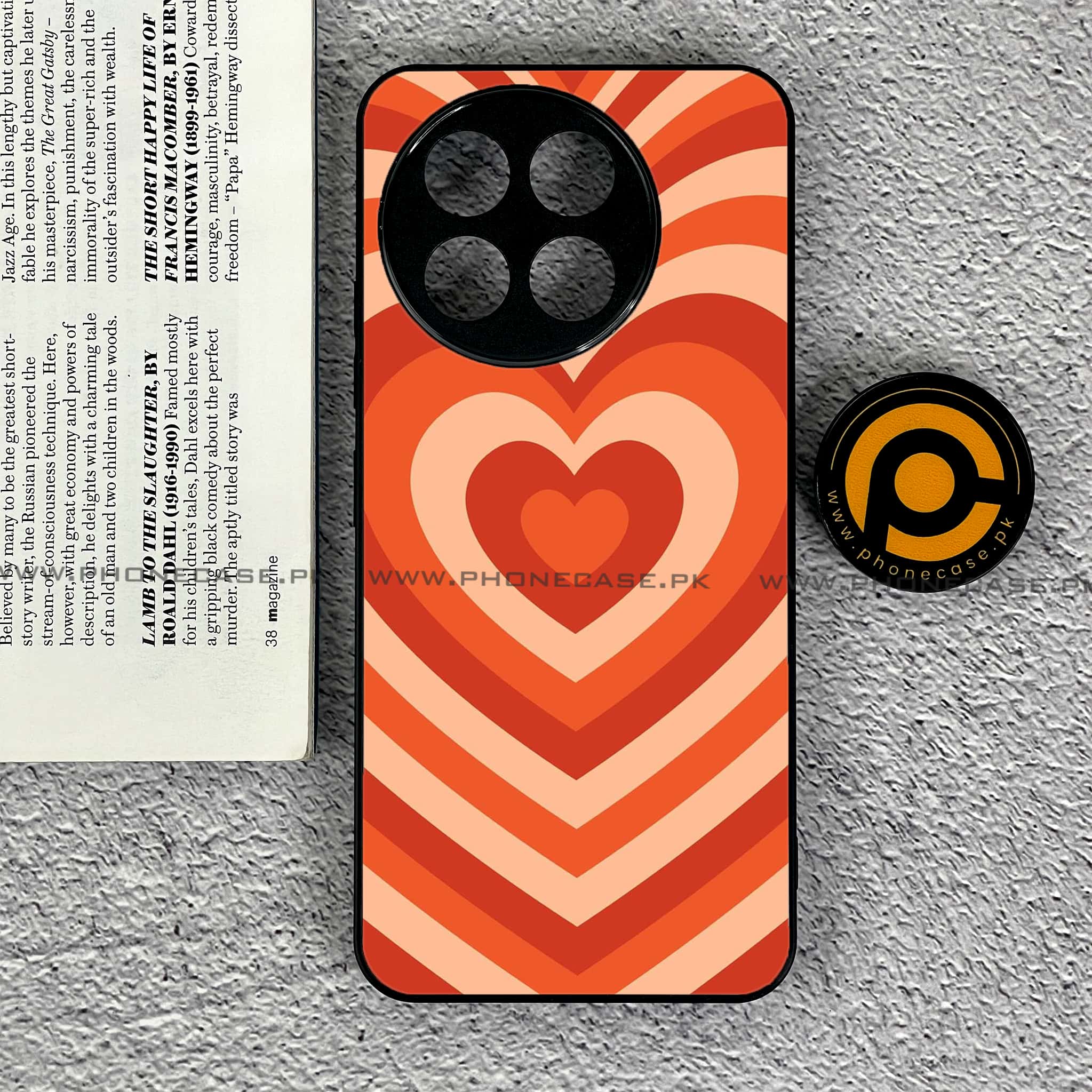 OnePlus 13R - Heart Beat Series - Premium Printed Glass soft Bumper shock Proof Case