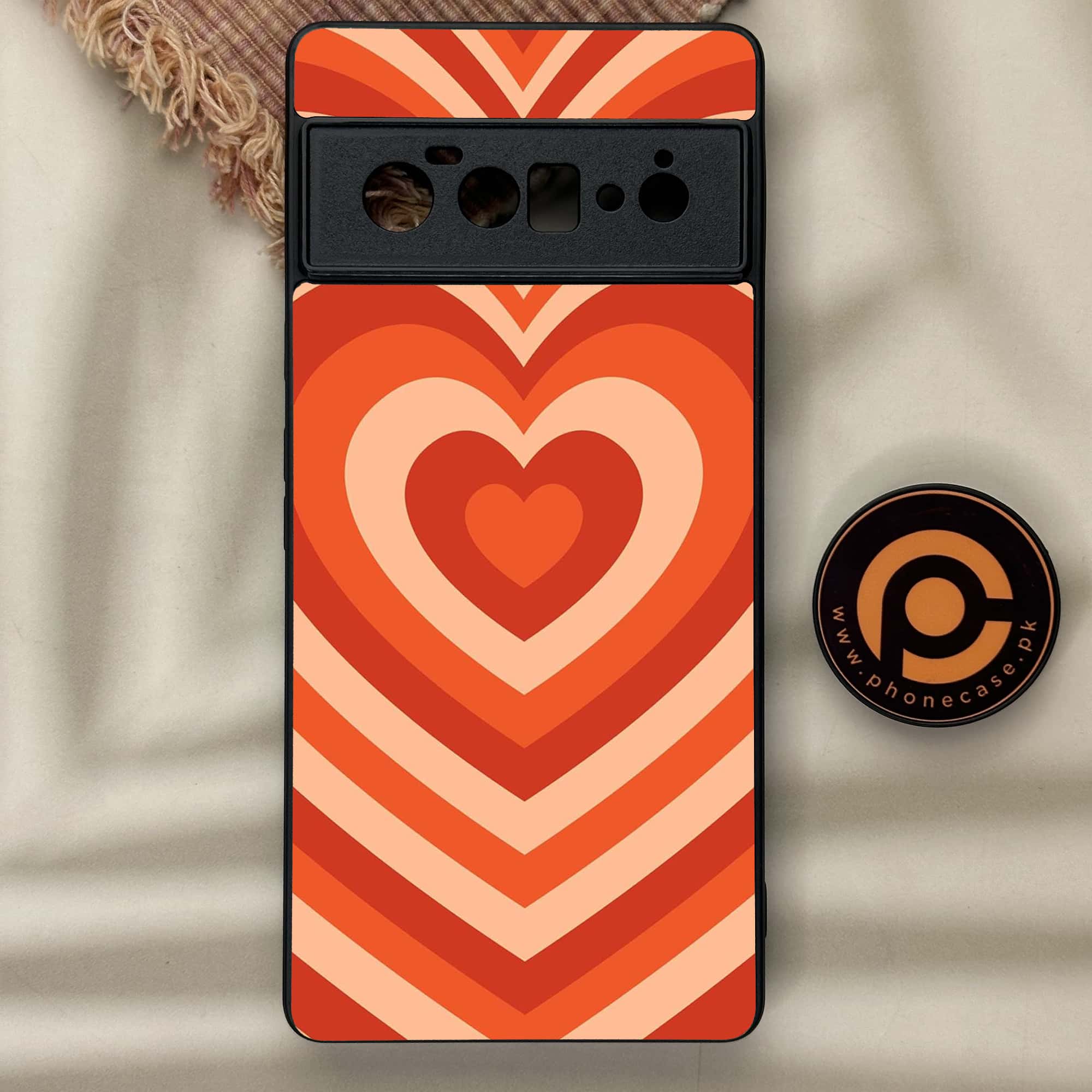 Google Pixel 6 Pro-Heart Beat Series - Premium Metal Printed soft Bumper Shock Proof Case