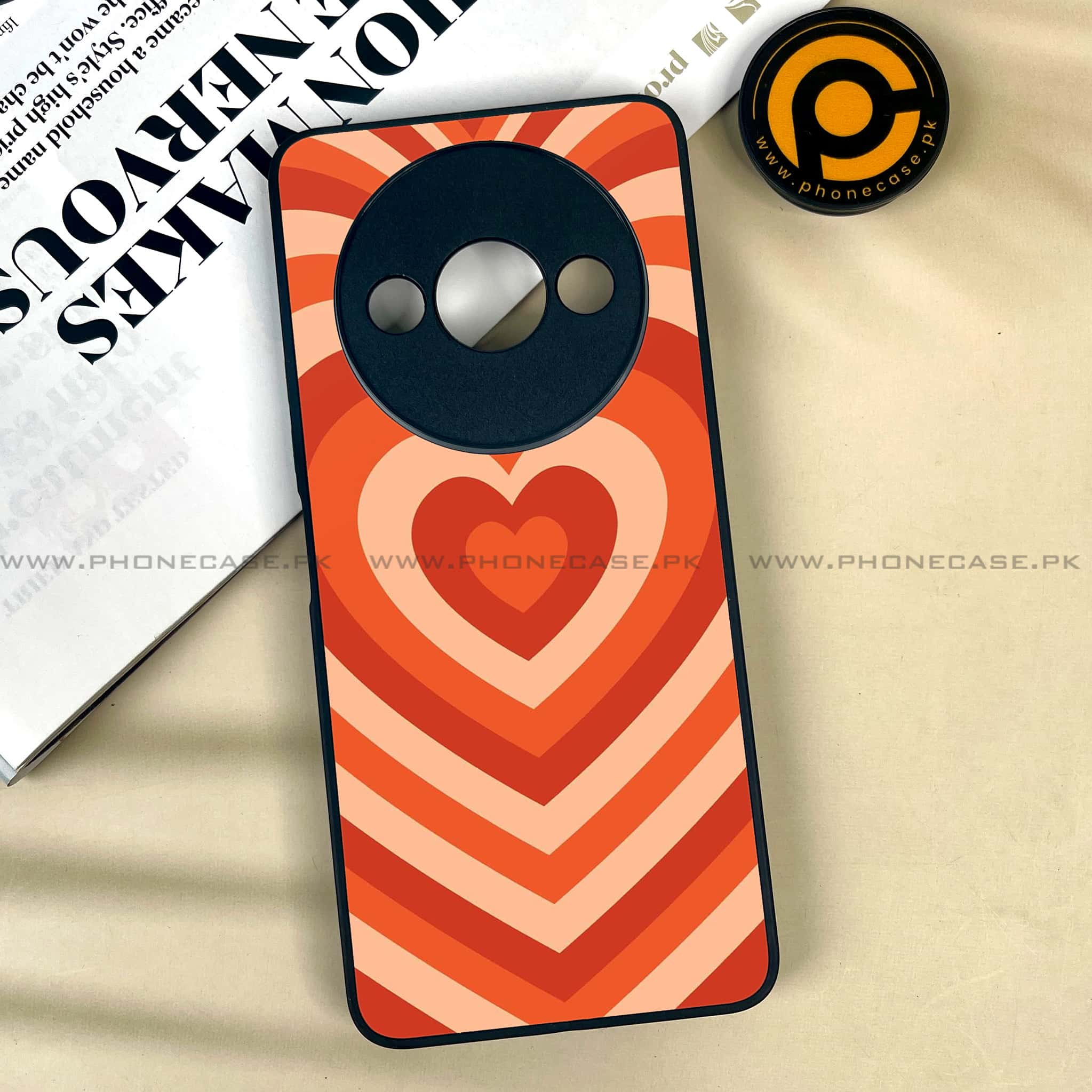 Xiaomi Redmi A3x - Heart Beat Series - Premium Printed Metal soft Bumper shock Proof Case