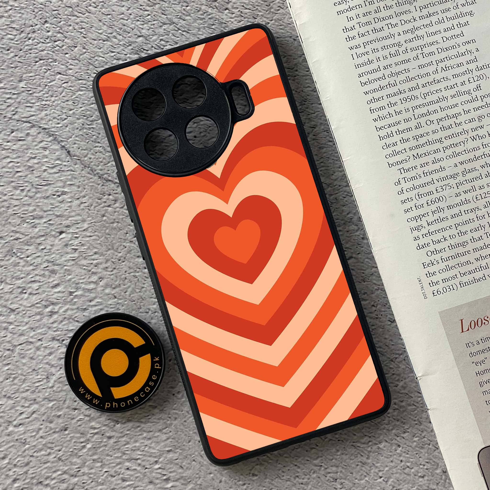 Tecno Spark 20 pro plus - Heart Beat Series - Premium Printed Glass soft Bumper shock Proof Case