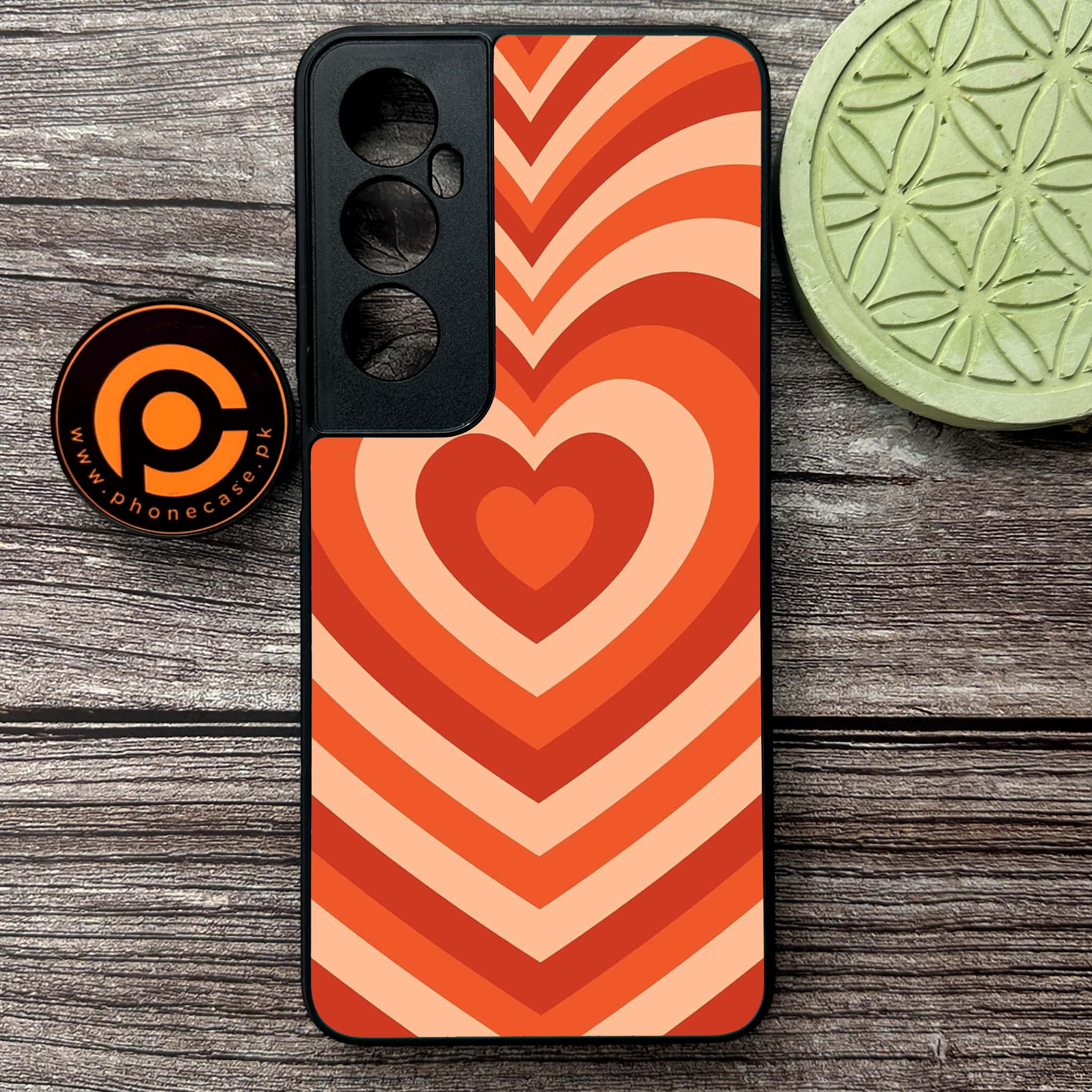 Realme C65  - Heart Beat Series - Premium Metal Printed soft Bumper shock Proof Case