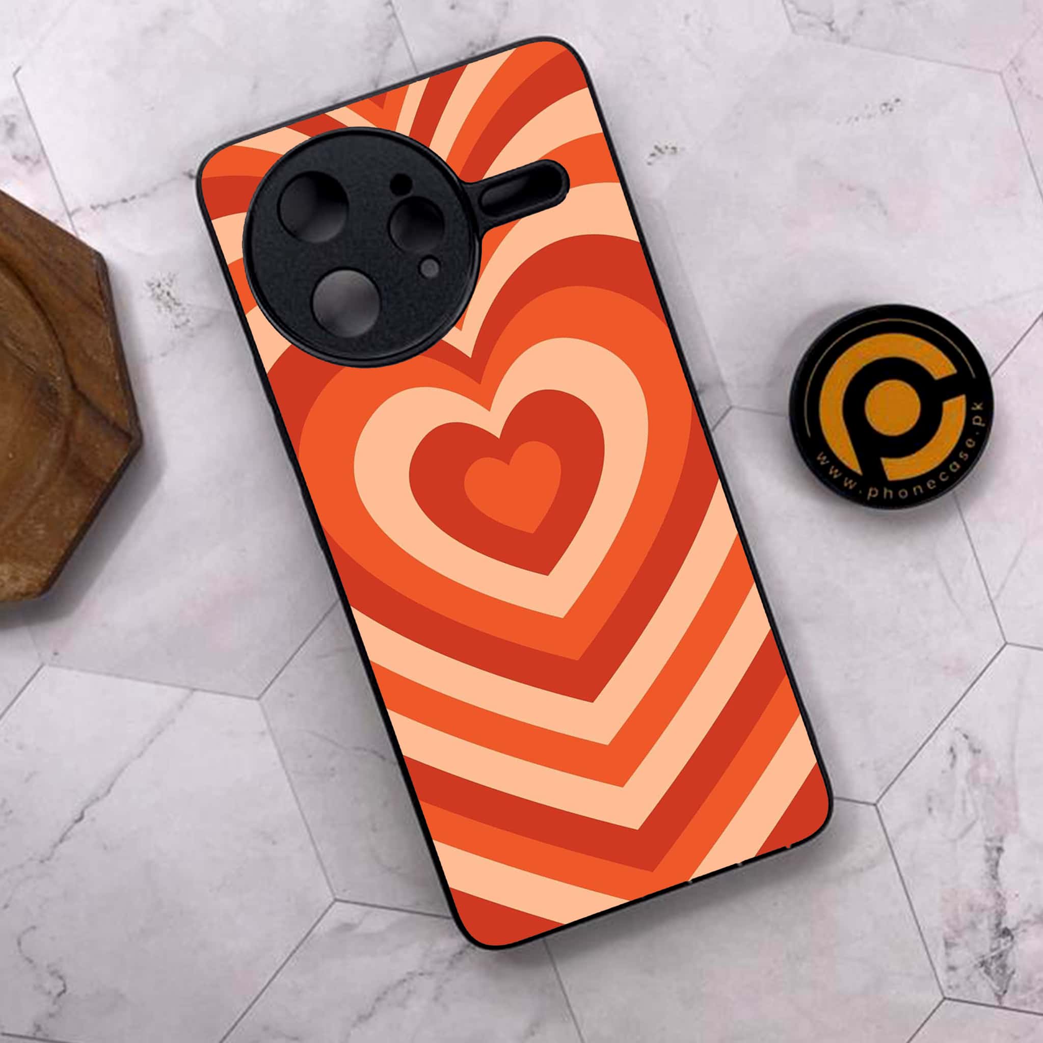 Xiaomi Poco F7 Ultra 5G - Heart Beat Series - Premium Metal Printed soft Bumper shock Proof Case