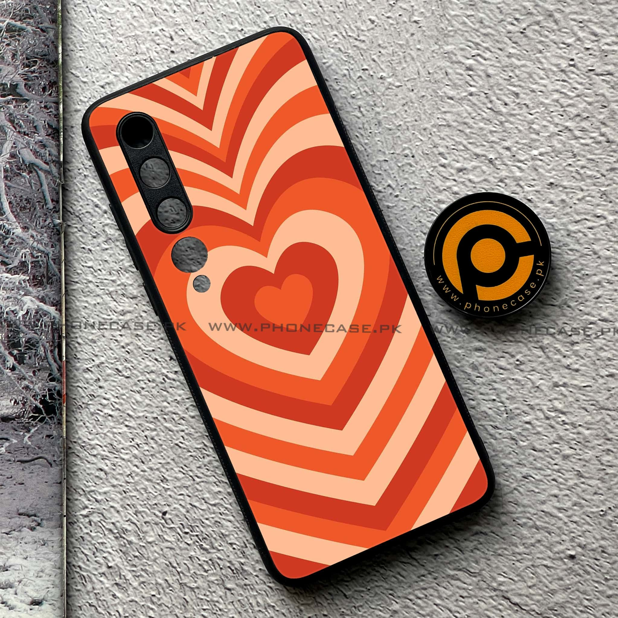 Xiaomi Mi 10 - Heart Beat Series - Premium Printed Glass soft Bumper shock Proof Case