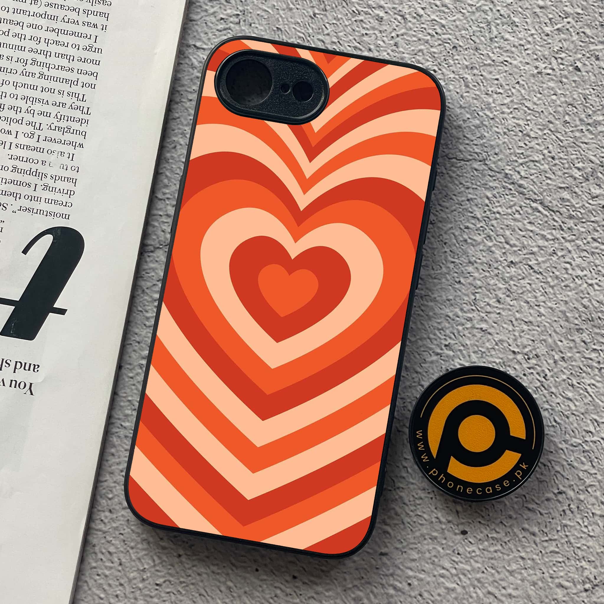 iPhone 16e - Heart Beat Series - Premium Metal  Printed soft Bumper shock Proof Case