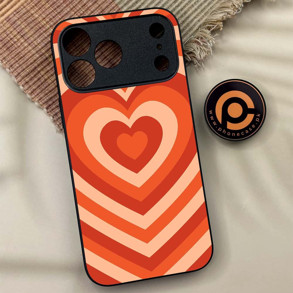 iPhone 17 Pro Max - Heart Beat Series - Premium Metal Printed soft Bumper shock Proof Case