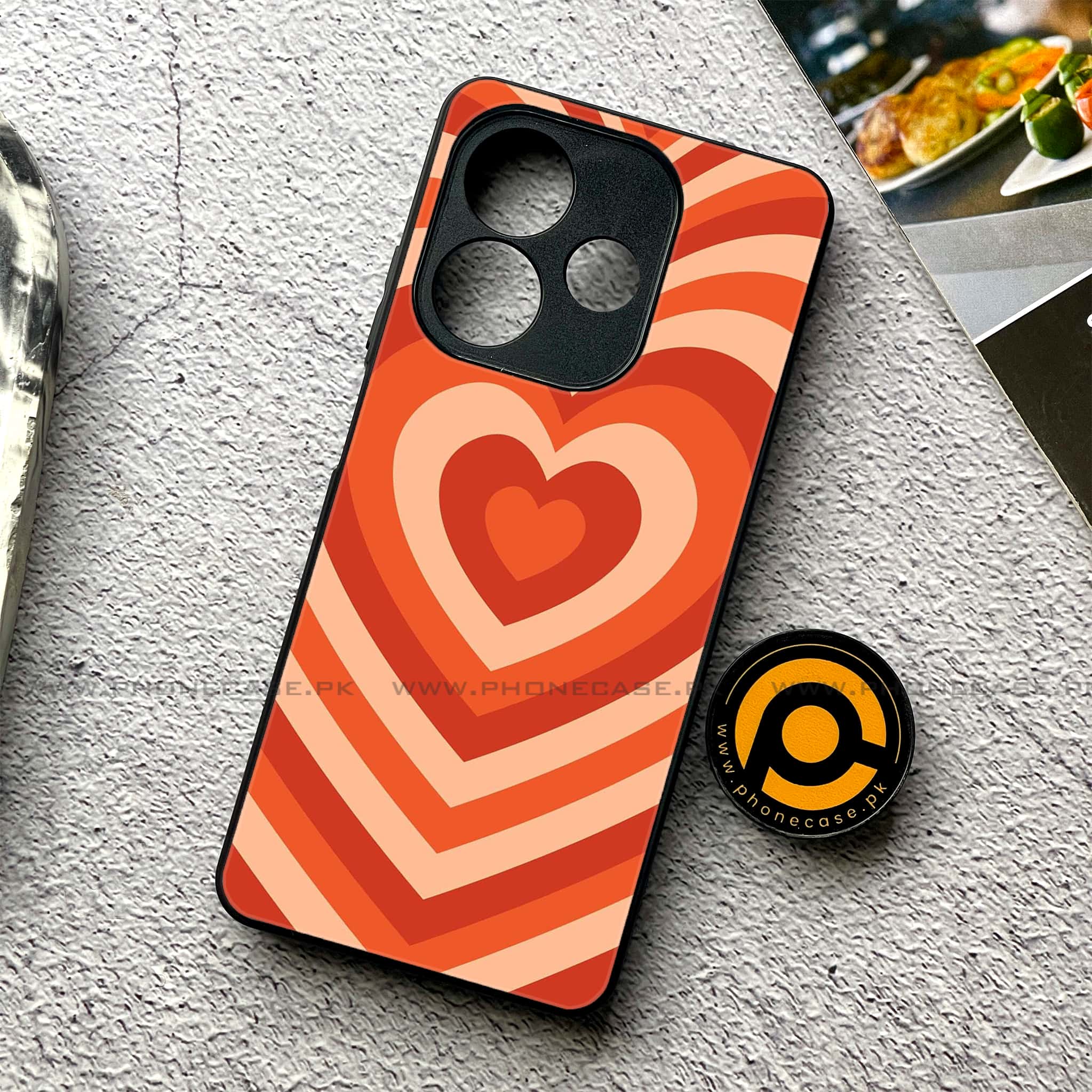 Oppo A5 Pro - Heart Beat Series - Premium Metal Printed soft Bumper shock Proof Case