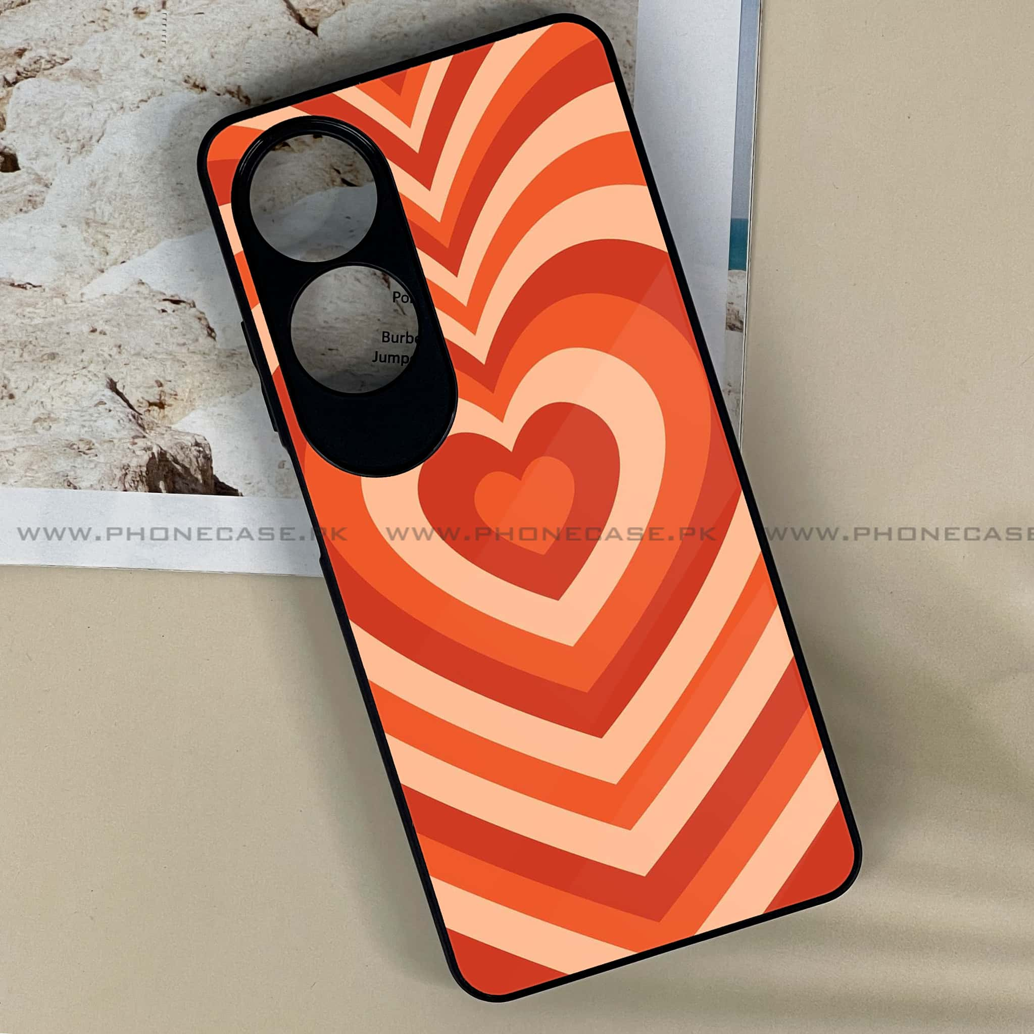 Oppo A60 - Heart Beat Series - Premium Printed Metal soft Bumper shock Proof Case